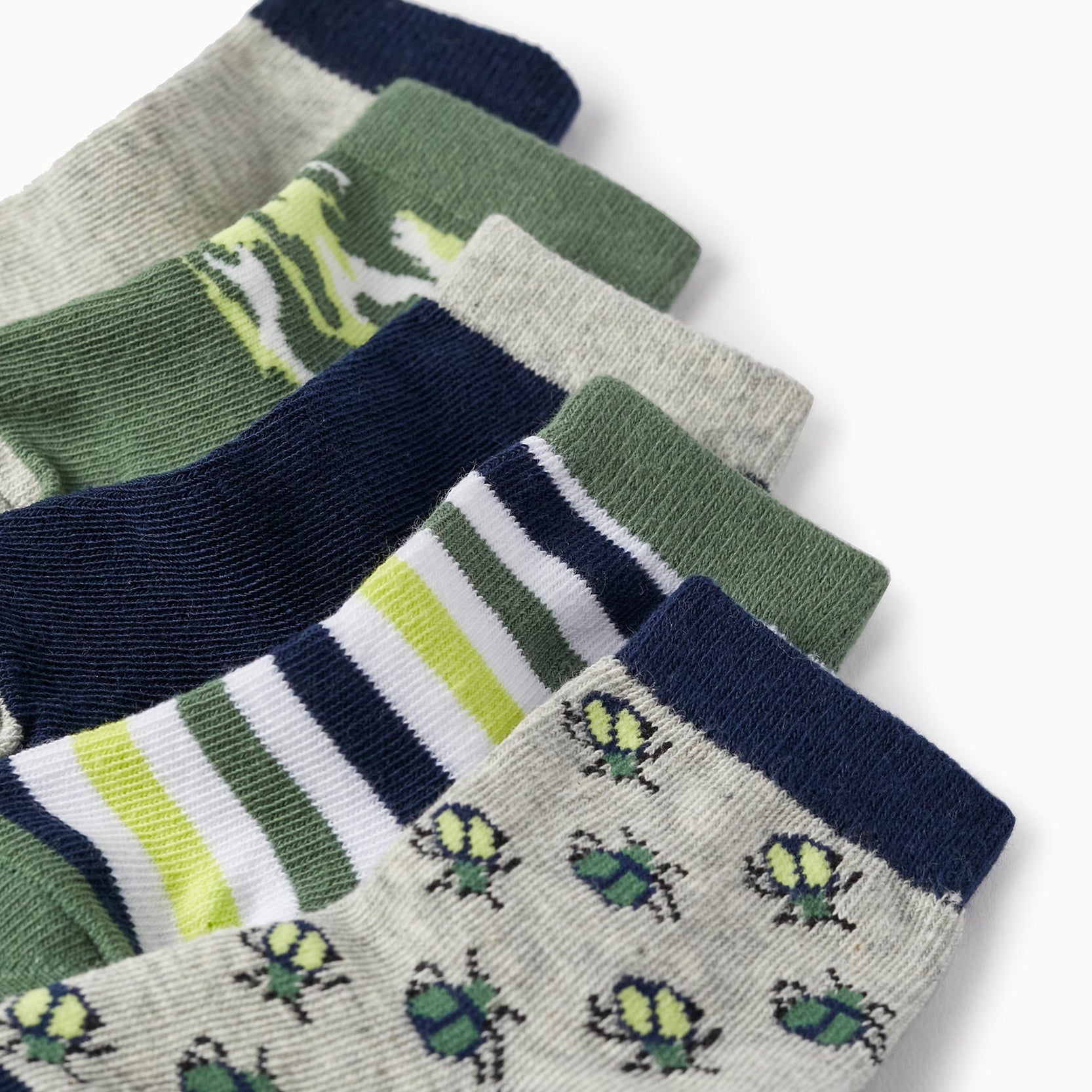 Pack of 5 Pairs of Socks for Baby Boys, Multicolour