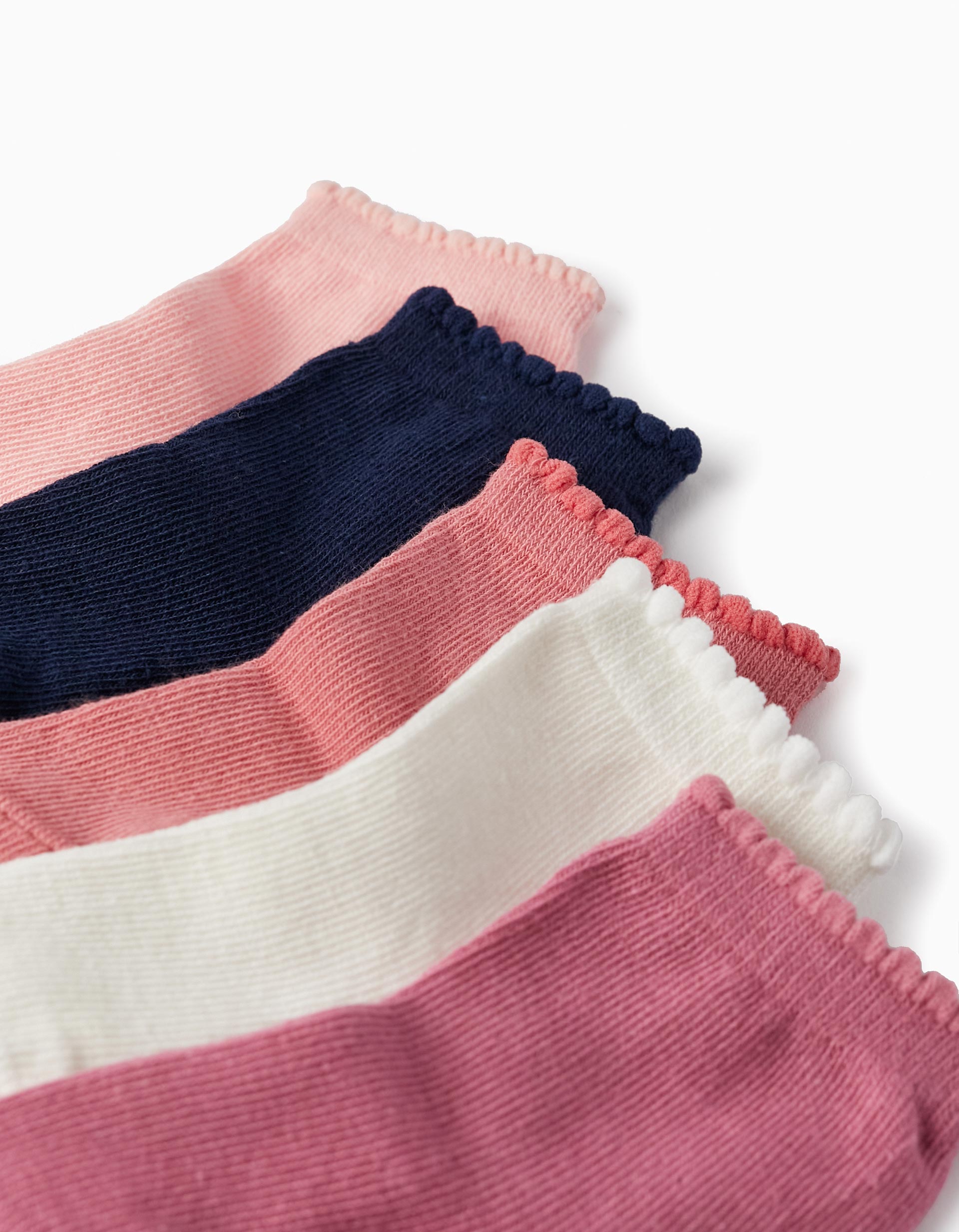 Pack of 5 Pairs of Socks for Baby Girls, Multicolour