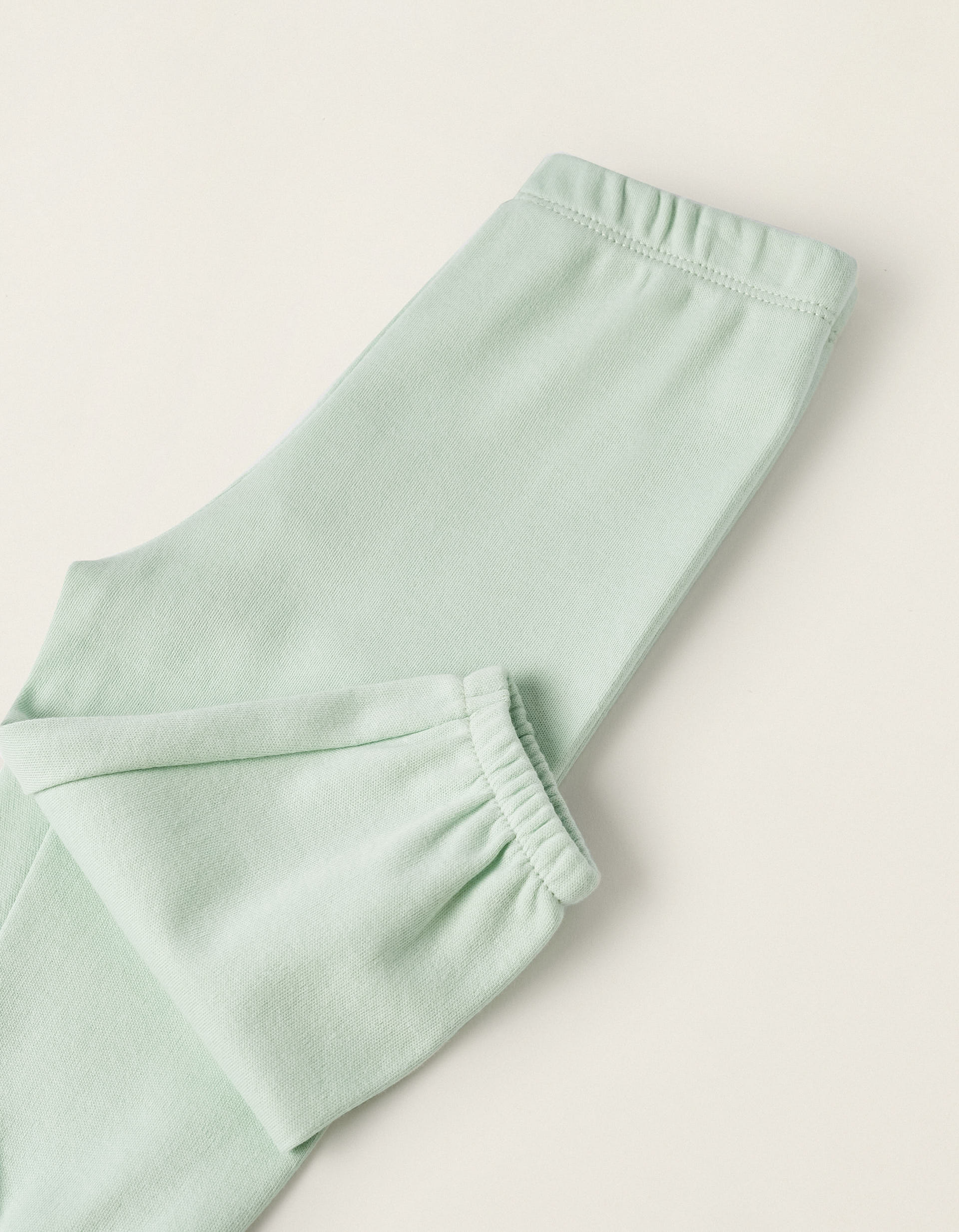 Cotton Pyjama for Baby Girls 'Butterflies', Light Green