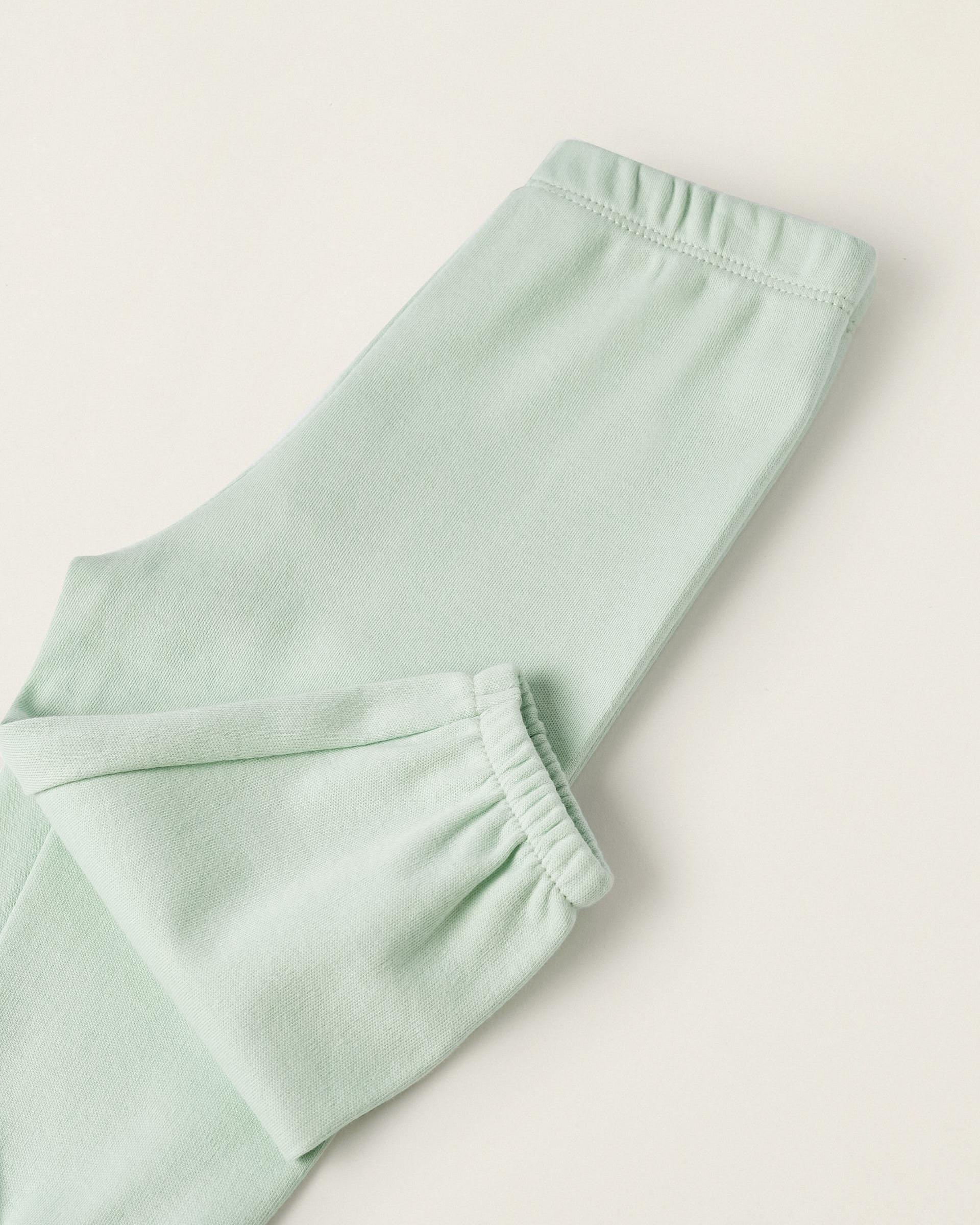 Cotton Pyjama for Baby Girls 'Butterflies', Light Green