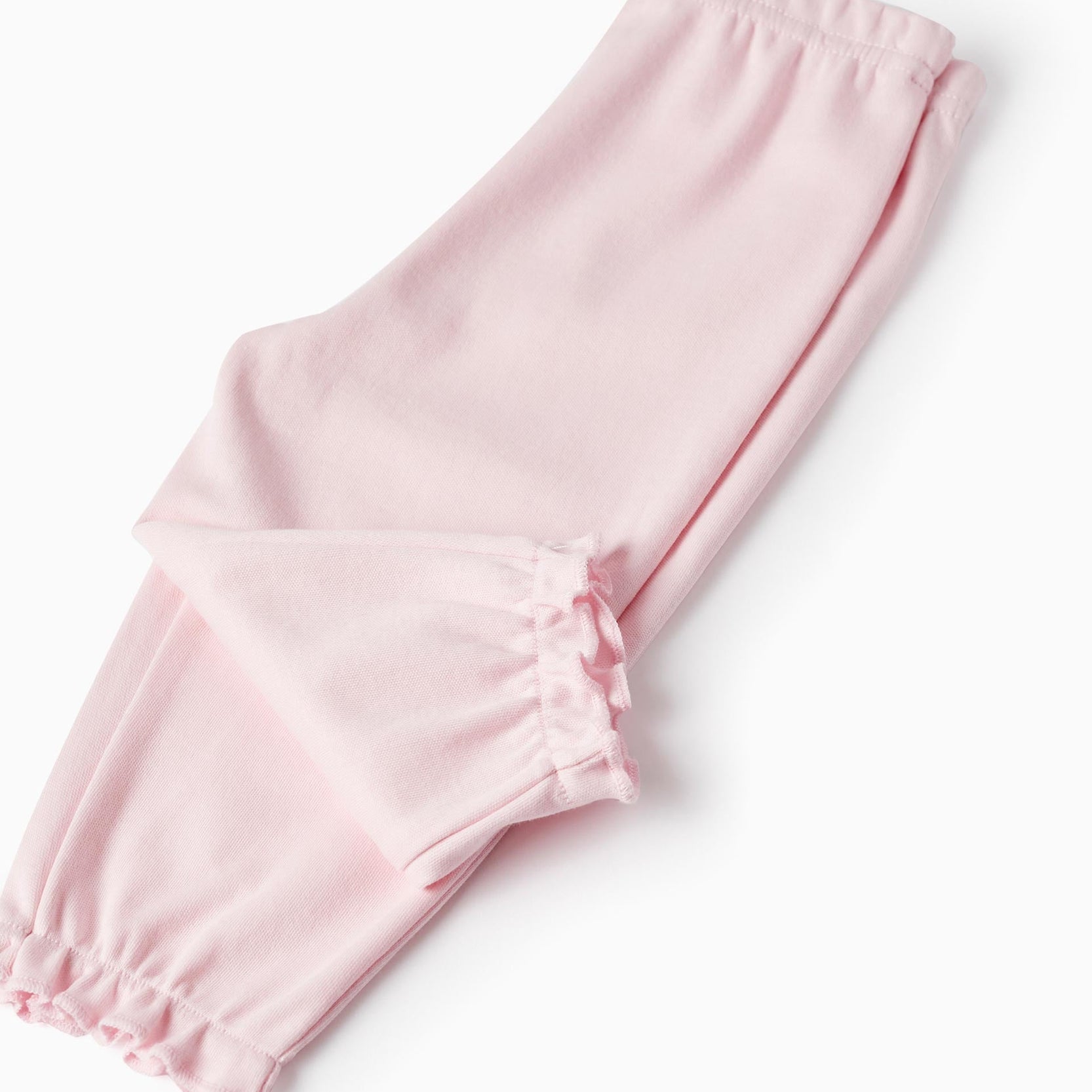 Cotton Interlock Pyjama with Tulle for Baby Girls 'Fairy', White/Pink