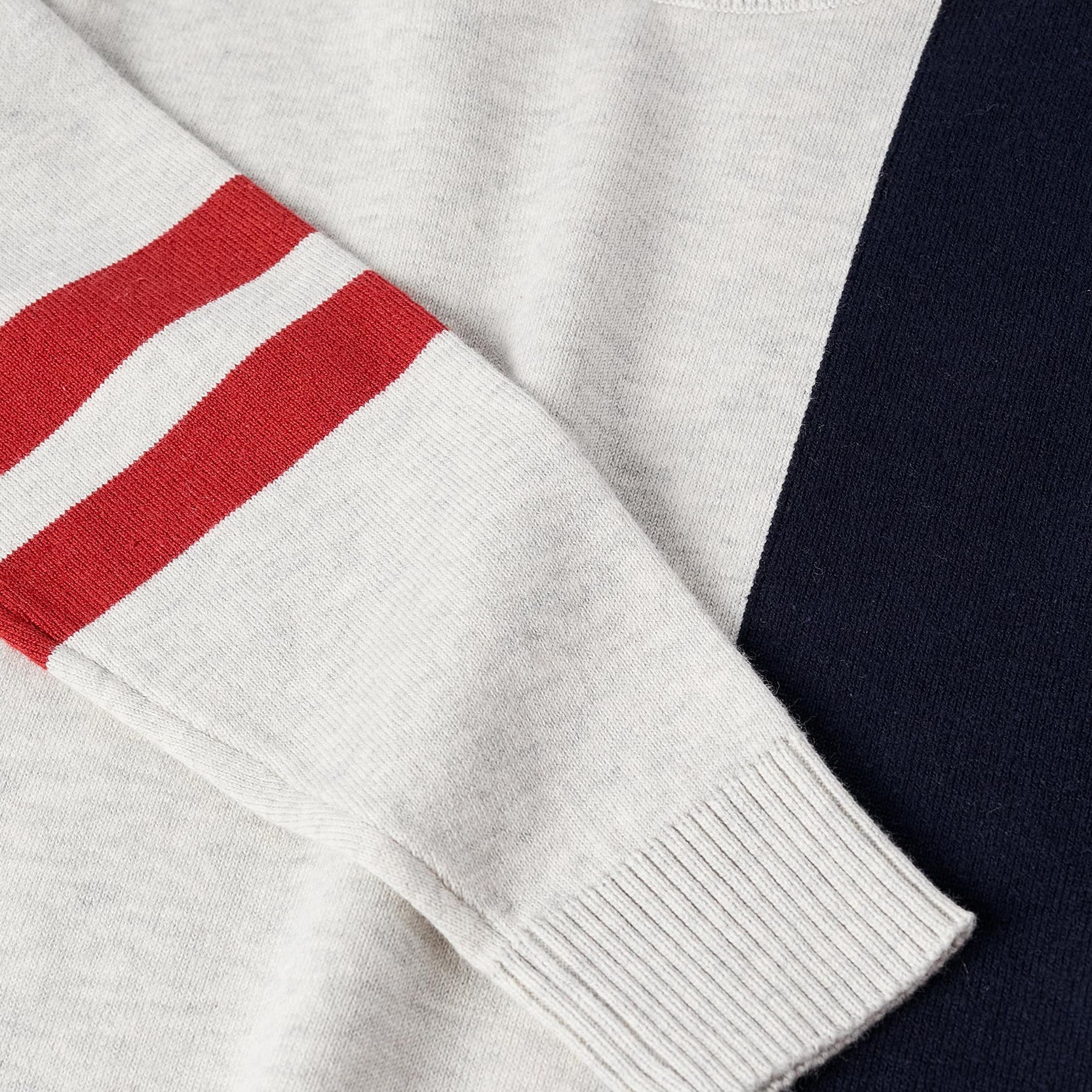 Fine Jumper for Boys, Grey/Dark Blue