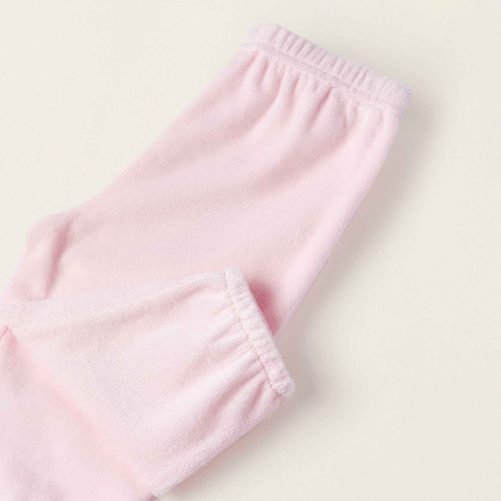 Velvet Pyjama for Baby Girls 'Dear Dad', Pink