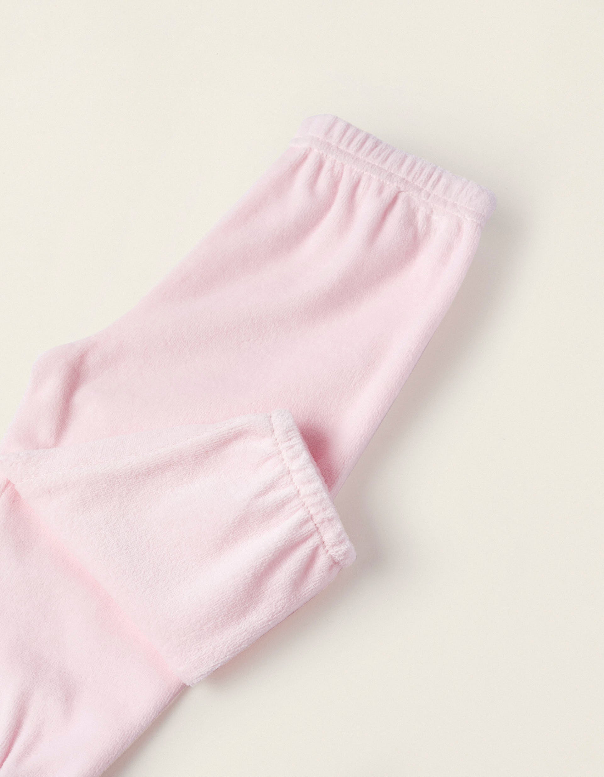 Velvet Pyjama for Baby Girls 'Dear Dad', Pink