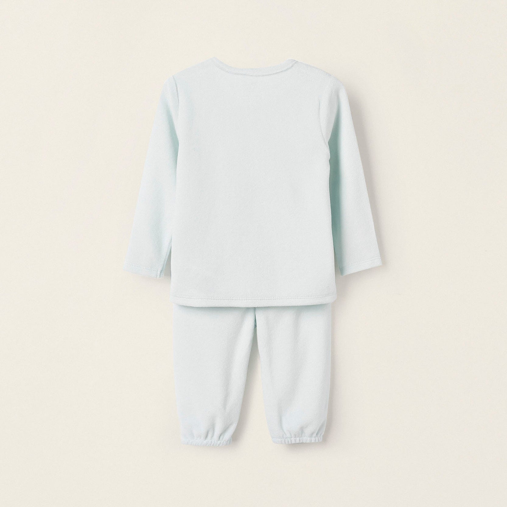 Velvet Pyjama for Baby Boys 'Dear Dad', Light Blue