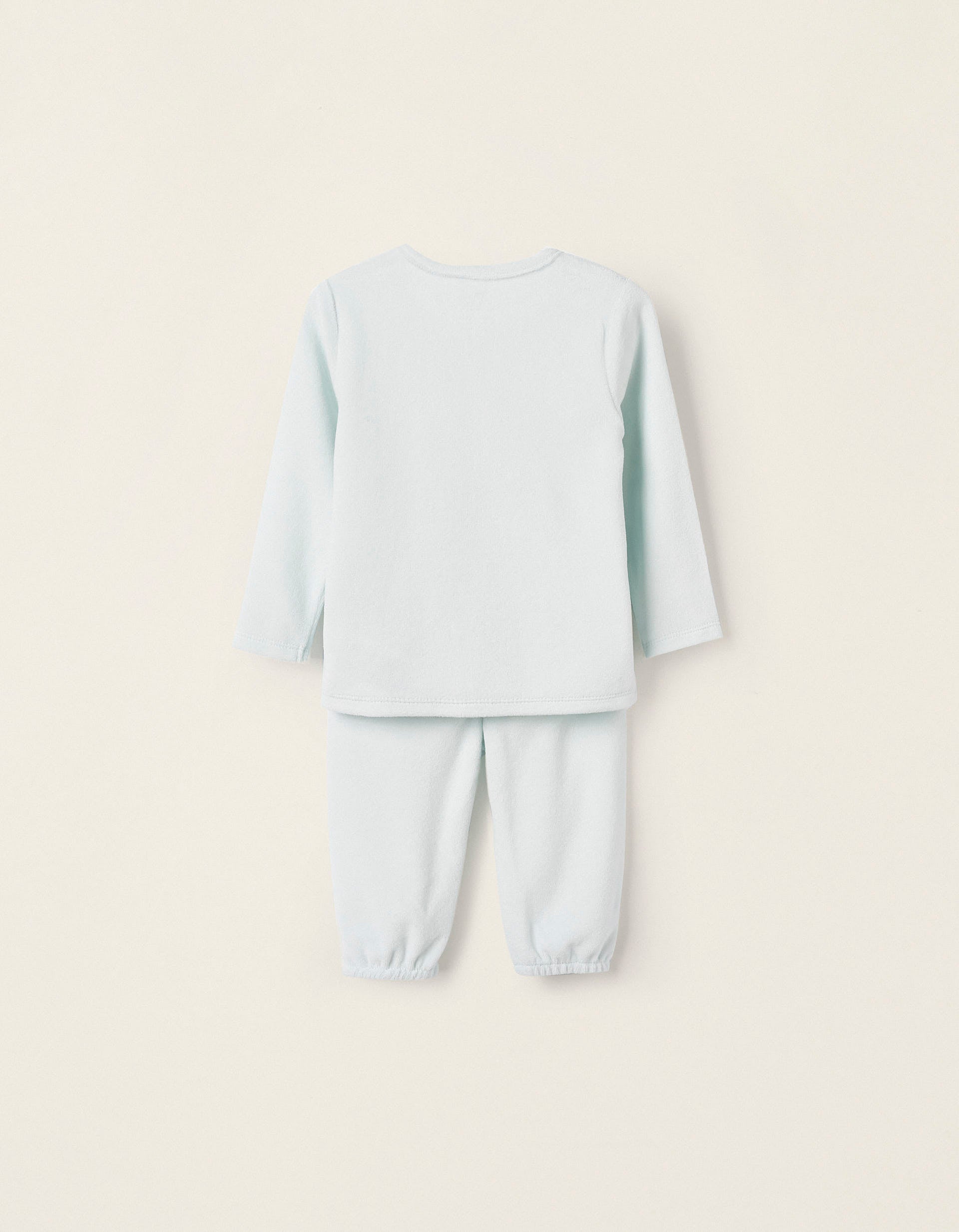 Velvet Pyjama for Baby Boys 'Dear Dad', Light Blue