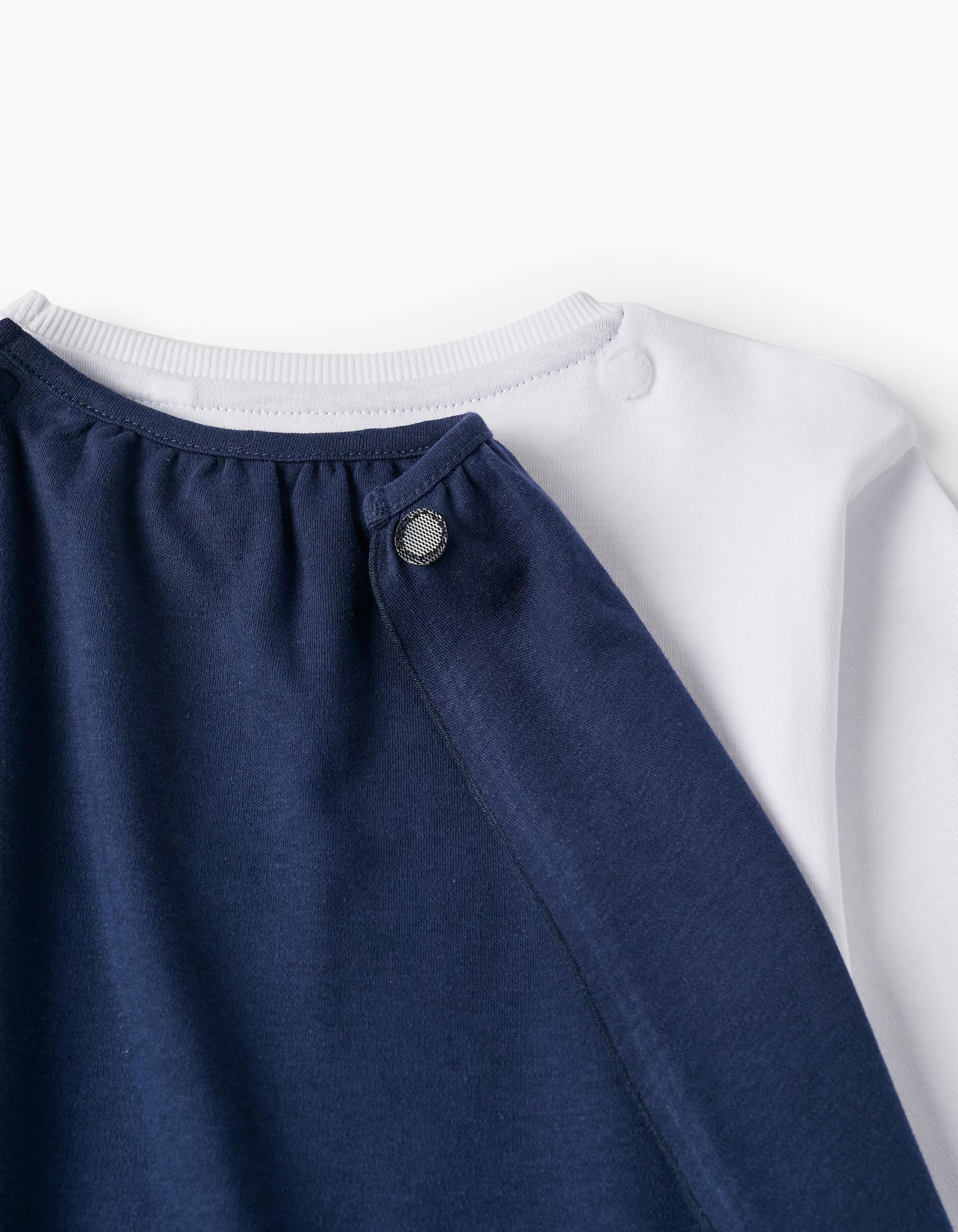 Pyjama with Removable Hood for Boys 'Super Hero', White/Dark Blue