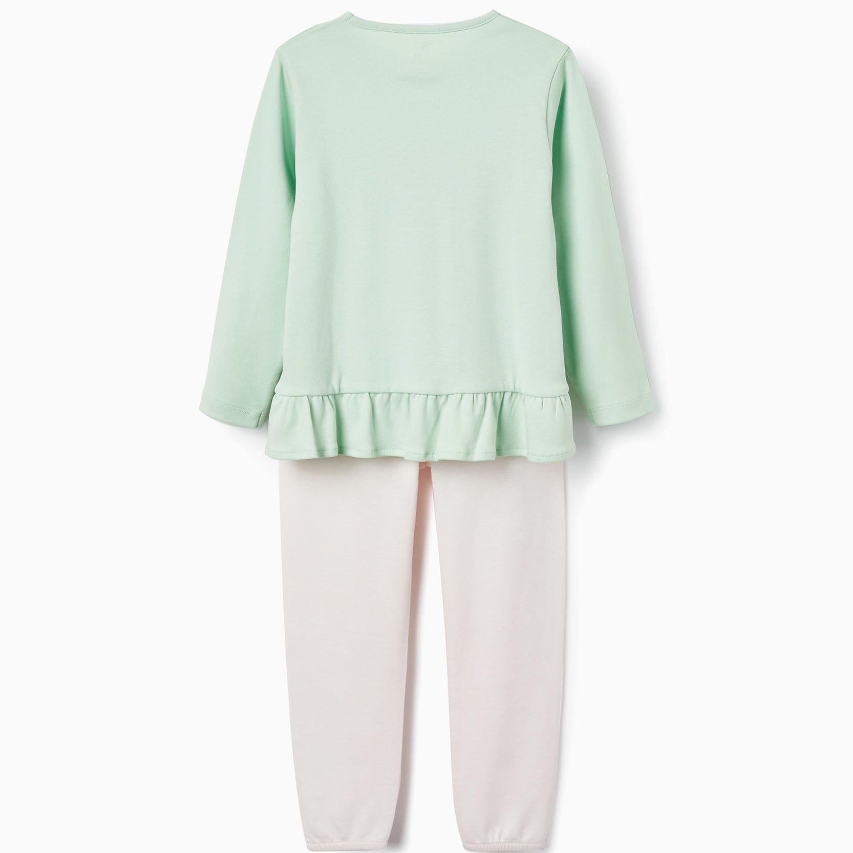 Cotton Pyjama for Girls 'Glow in the Dark - Fairies', Green/Pink