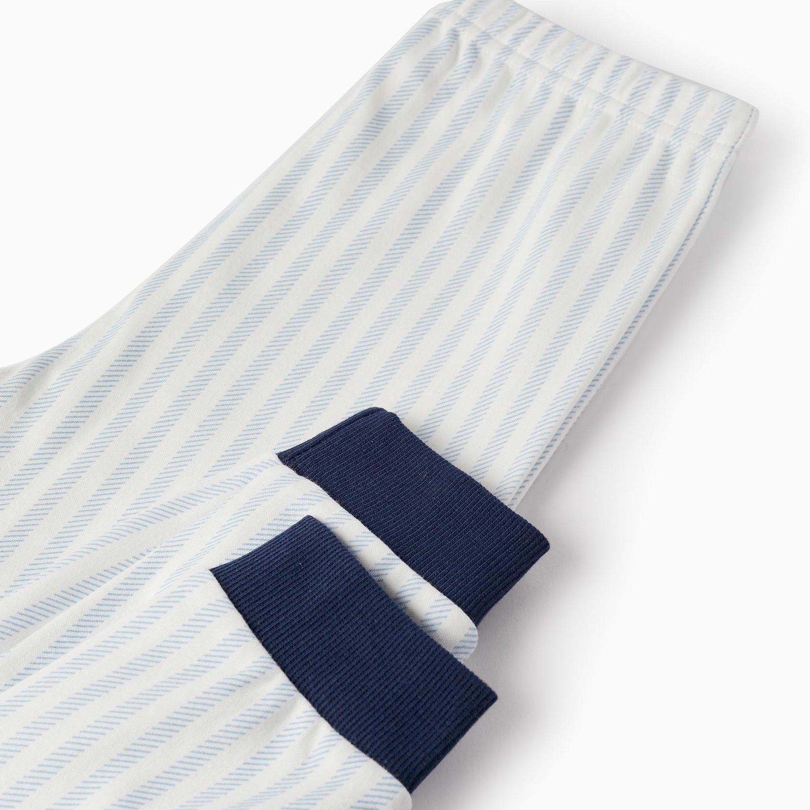 Cotton Pyjama for Boys, Dark Blue/Light Blue/White