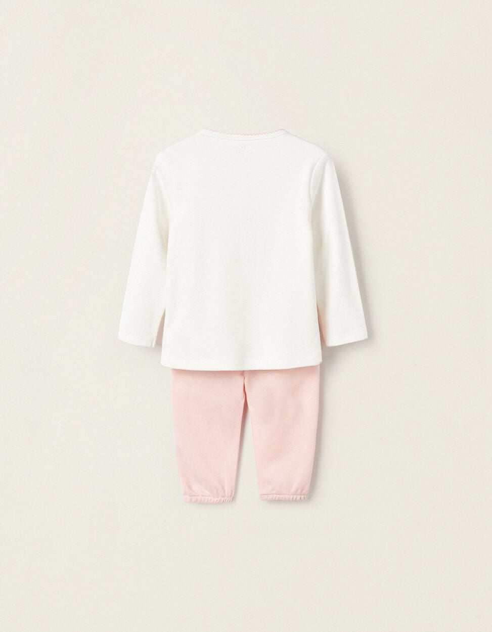 Cotton Pyjama for Baby Girls 'Dear Mum', White/Pink