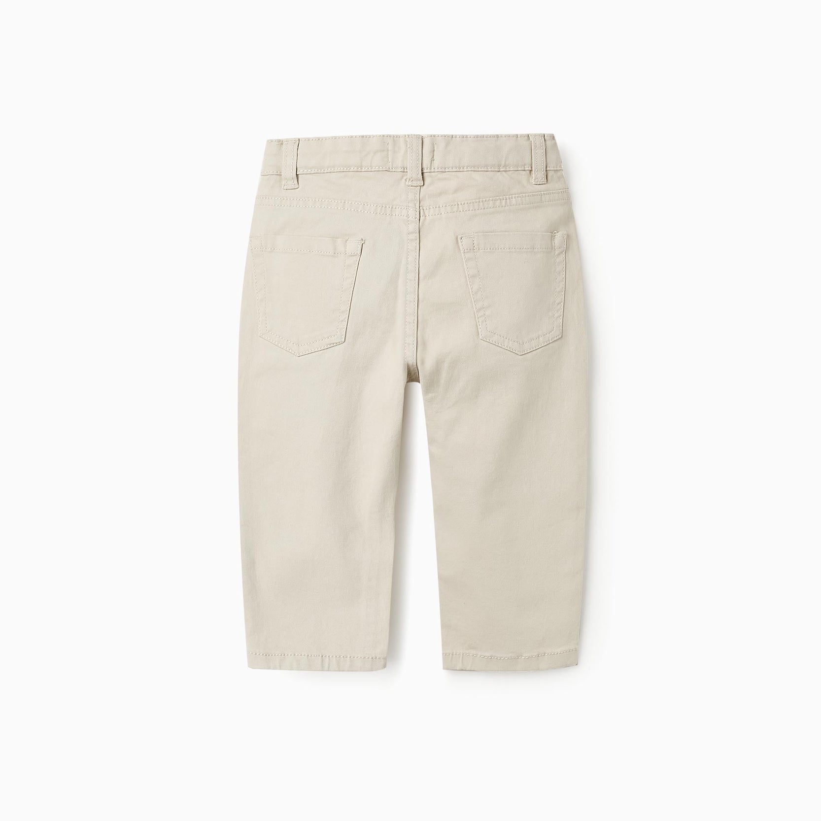 Twill trousers for Baby Boys, Beige