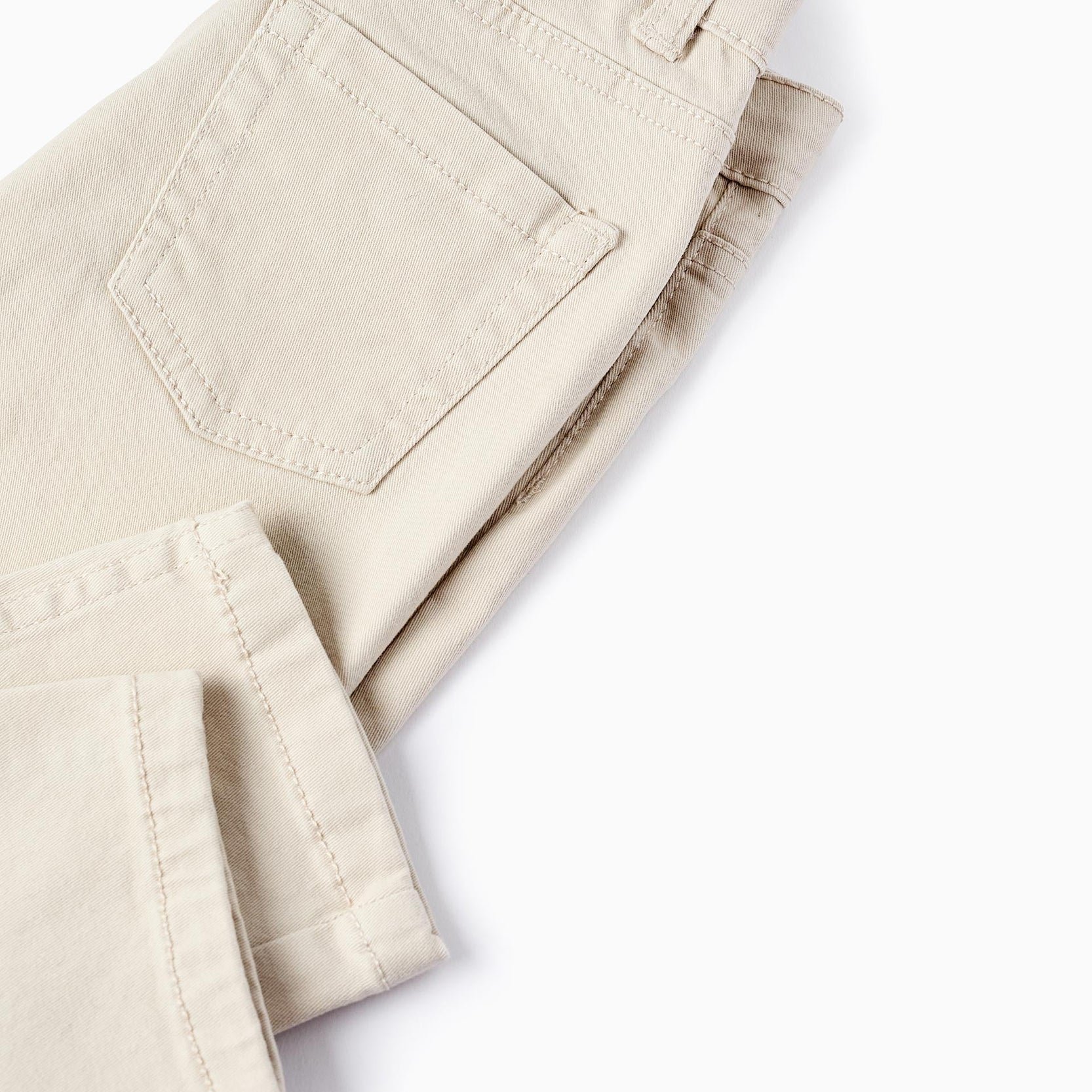 Twill trousers for Baby Boys, Beige