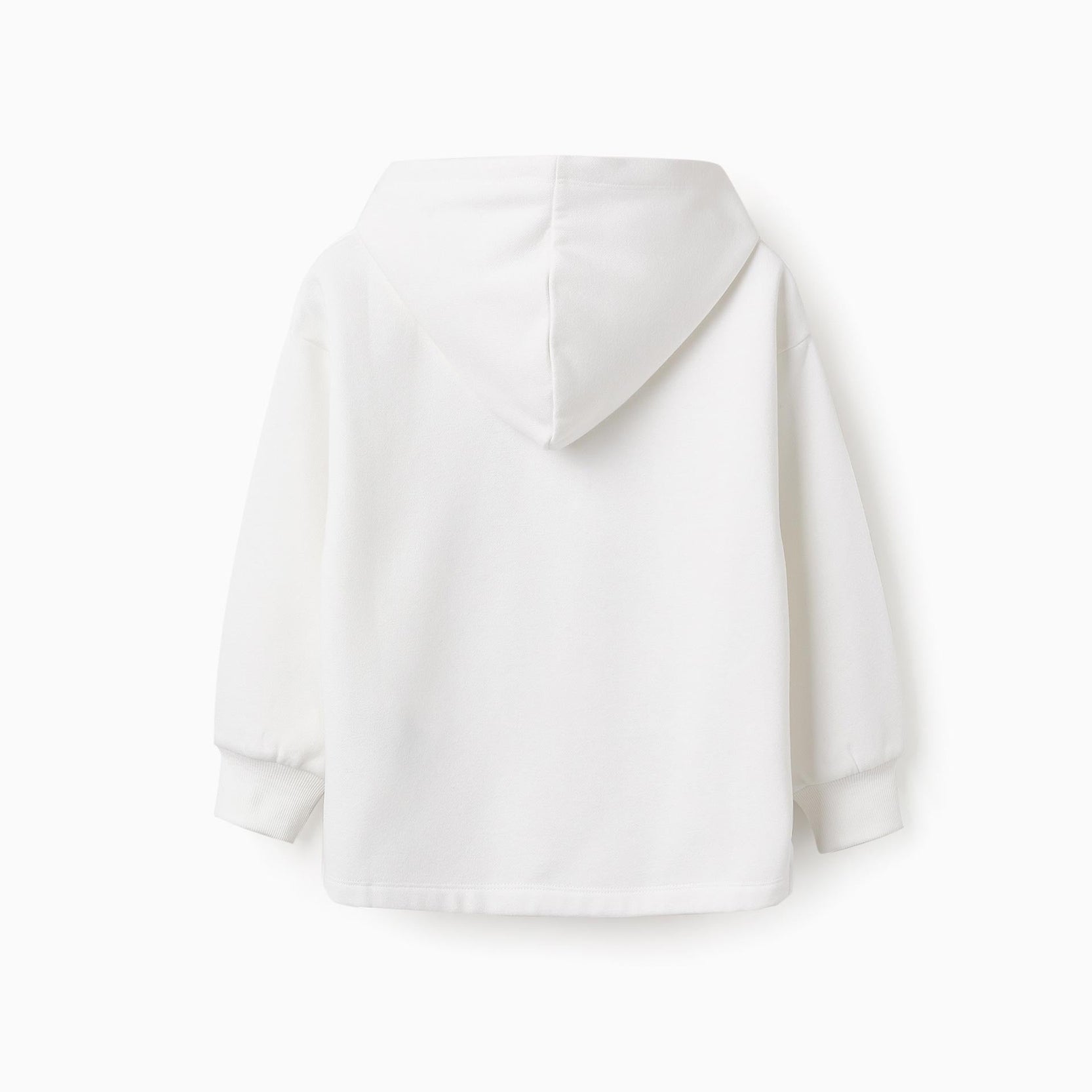 Hooded Sweatshirt for Girls 'NY Pretzel', White