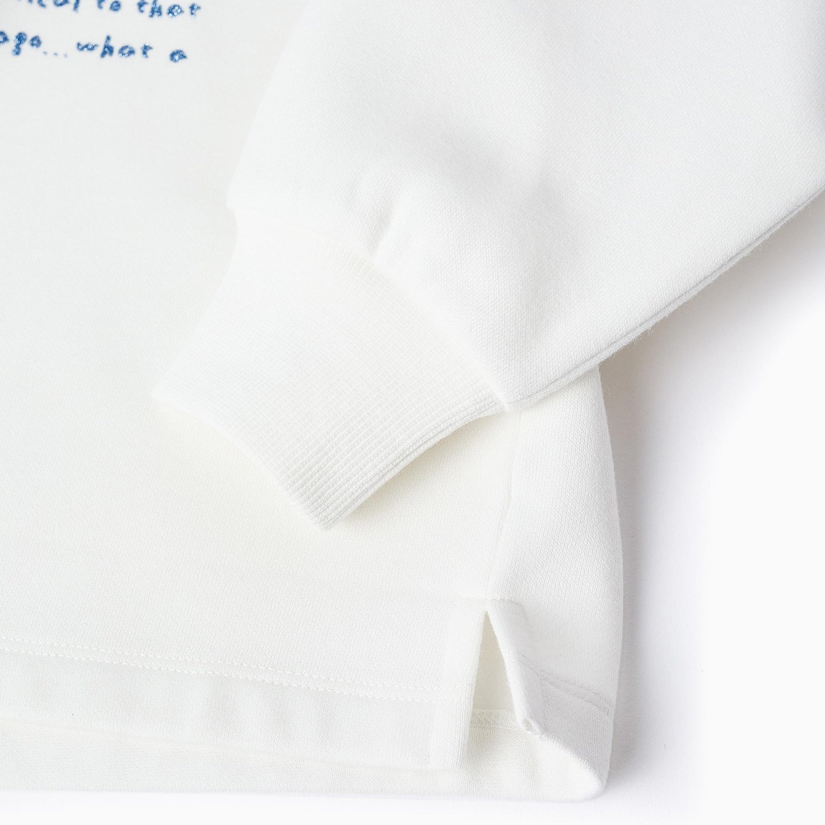 Hooded Sweatshirt for Girls 'NY Pretzel', White