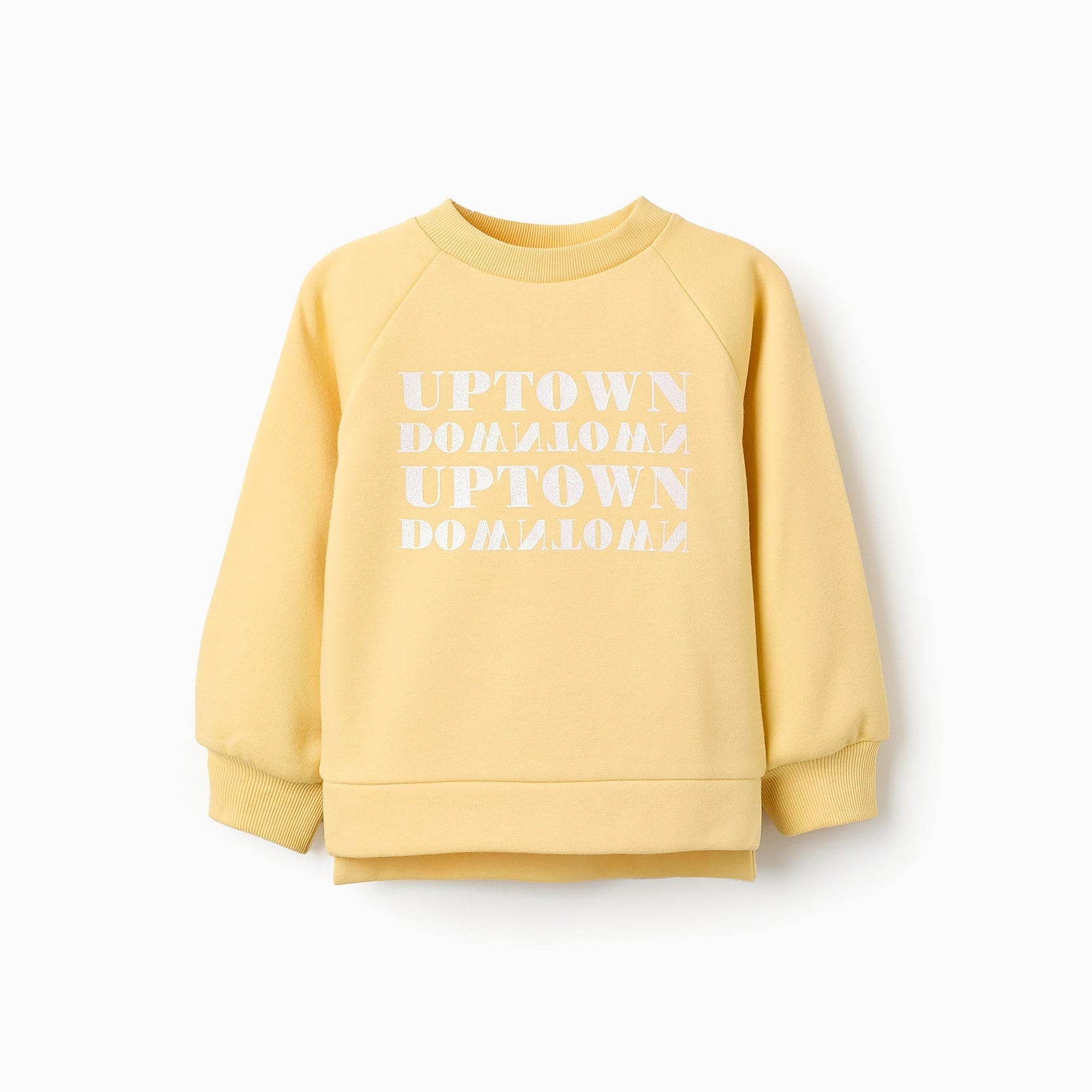 Fleece Sweatshirt for Girls 'NYC', Yellow