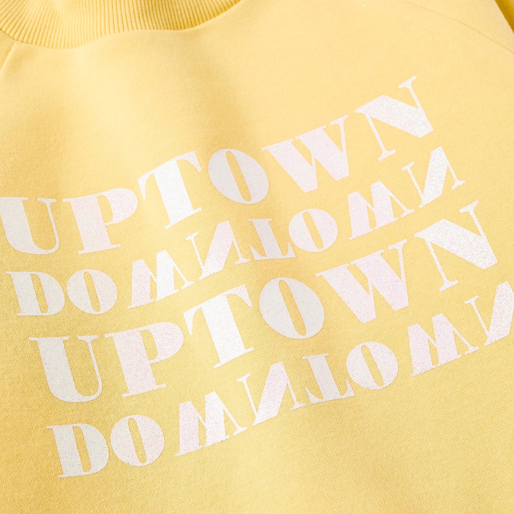 Fleece Sweatshirt for Girls 'NYC', Yellow