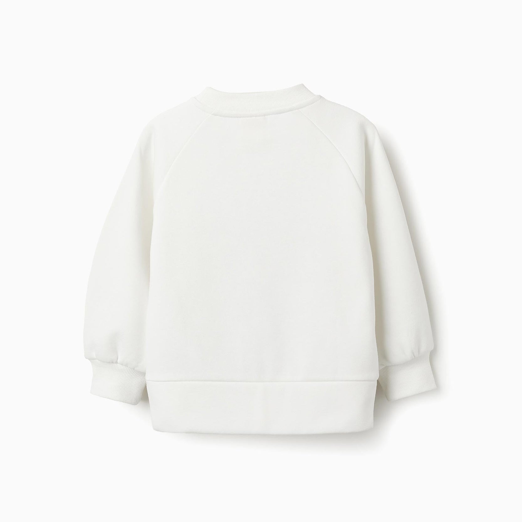 Fleece Sweatshirt for Girls 'Empire State Building', White