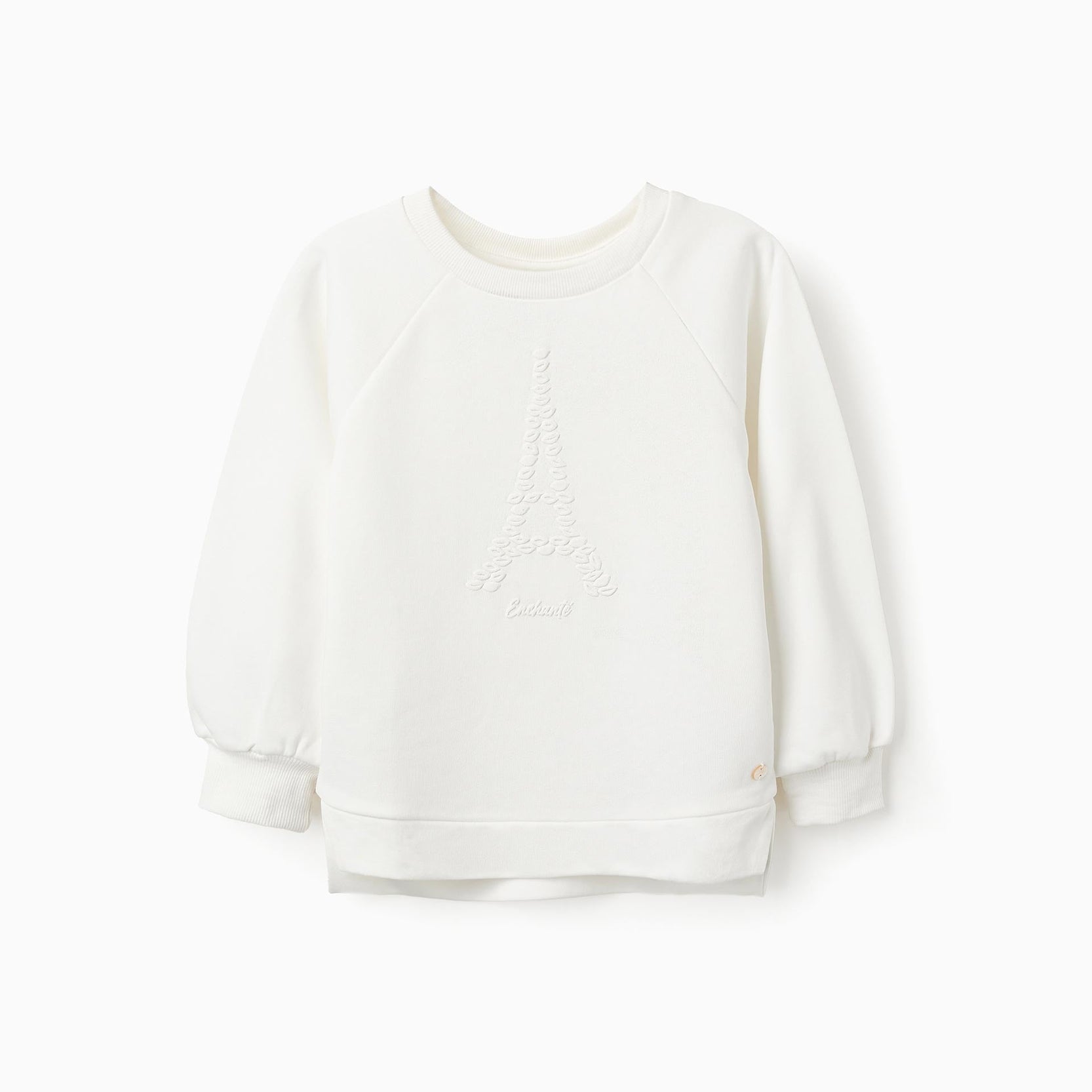 Sweatshirt for Girls 'Paris', White
