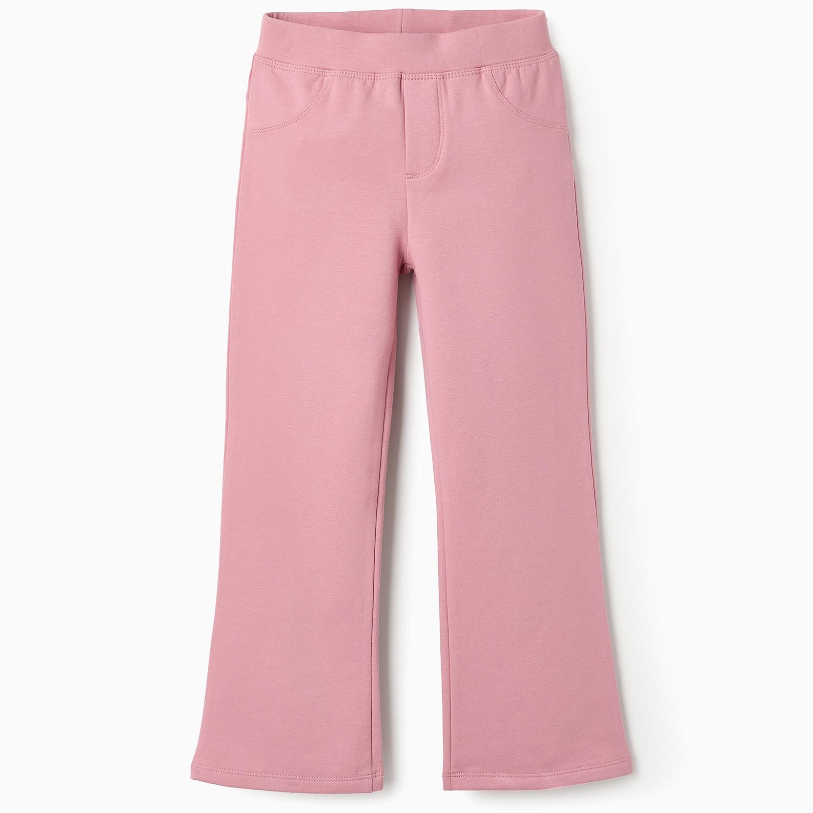 Flared Jeggings for Girls, Pink