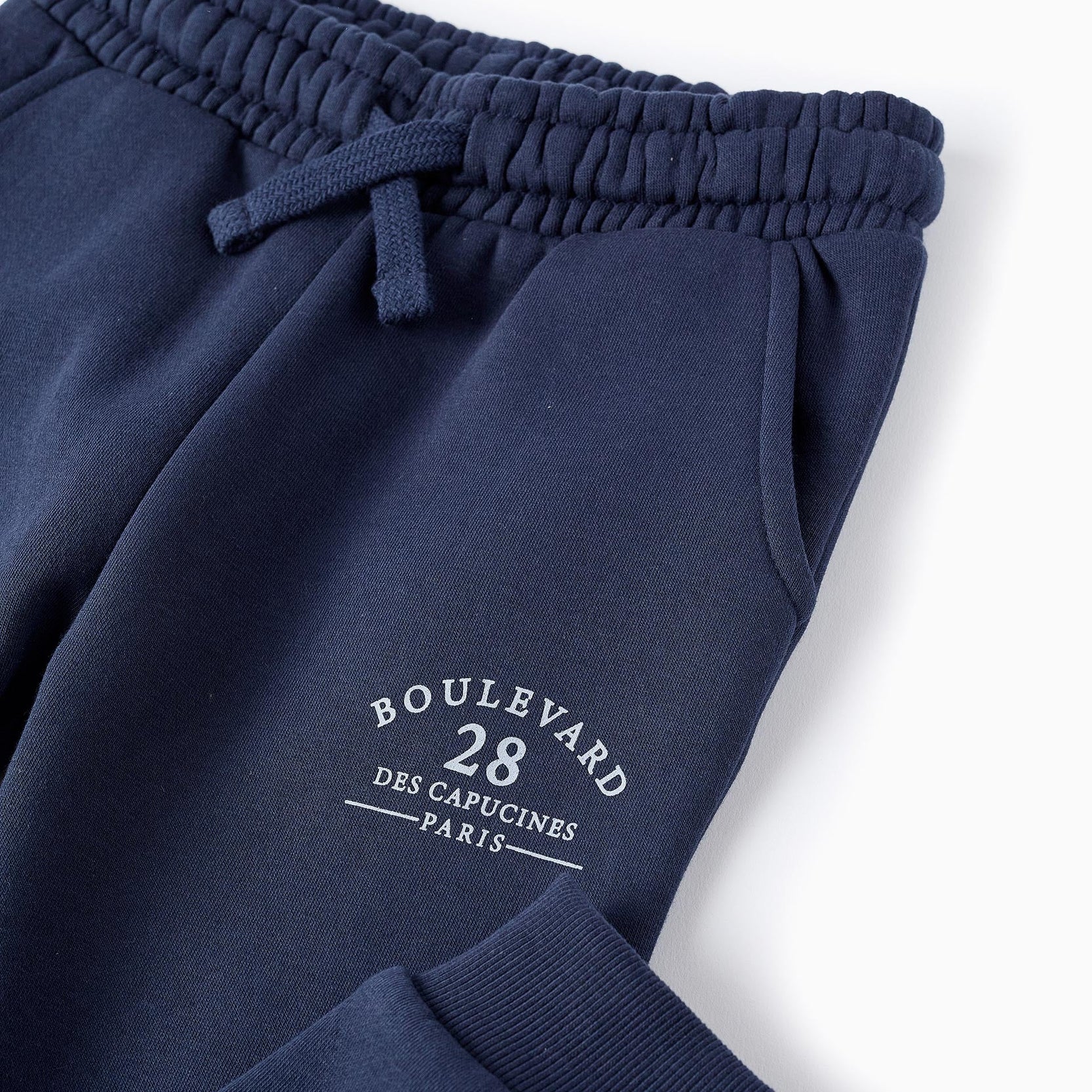 Fleece Cotton Joggers for Boys 'ZY Paris', Dark Blue