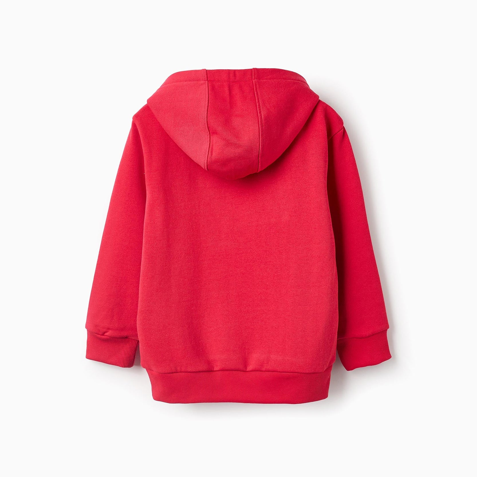 Fleece Hooded Jacket for Boys 'ZY Paris', Red