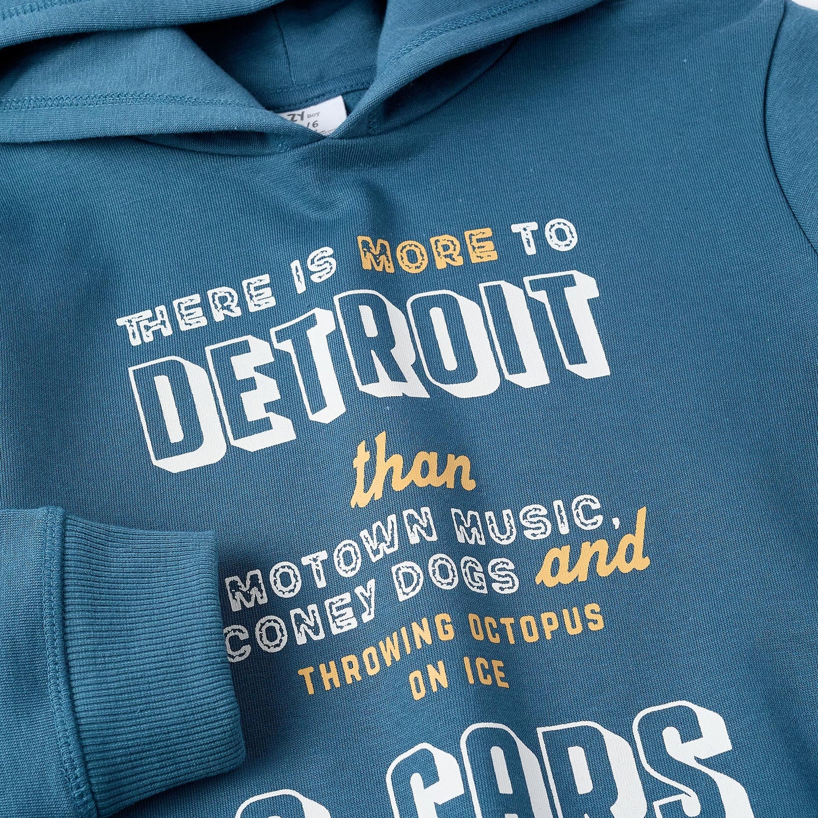 Fleece Sweatshirt + Trousers for Boys 'Detroit', Turquoise/Dark Blue