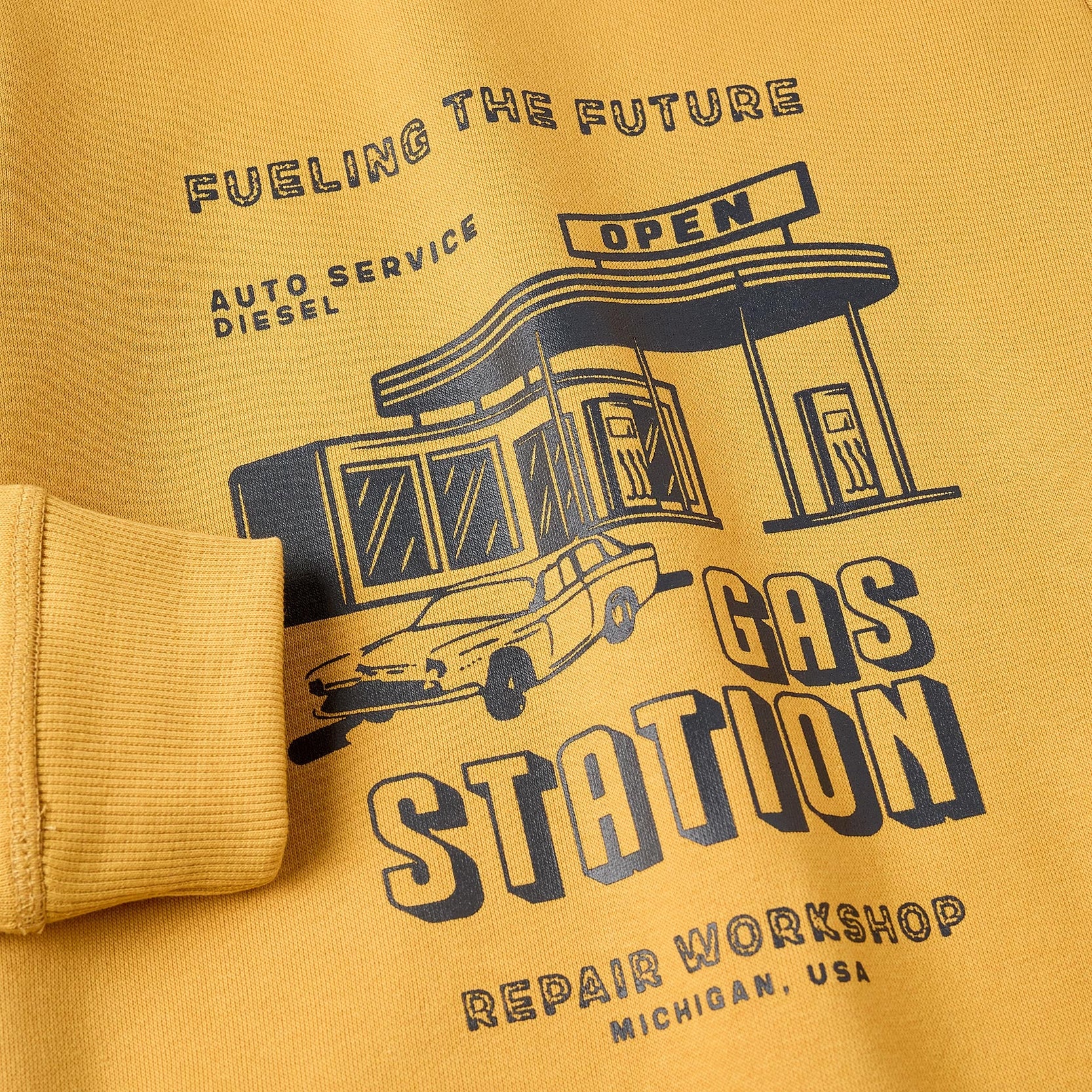 Fleece Sweatshirt + Trousers for Boys 'Michigan', Yellow/Dark Grey