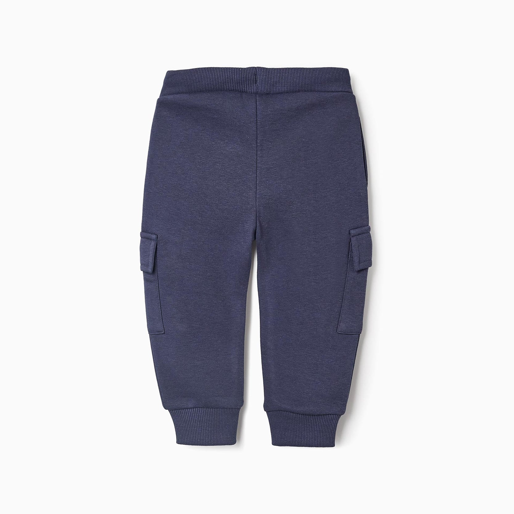 Fleece Joggers with Cargo Pockets for Baby Boys, Blue