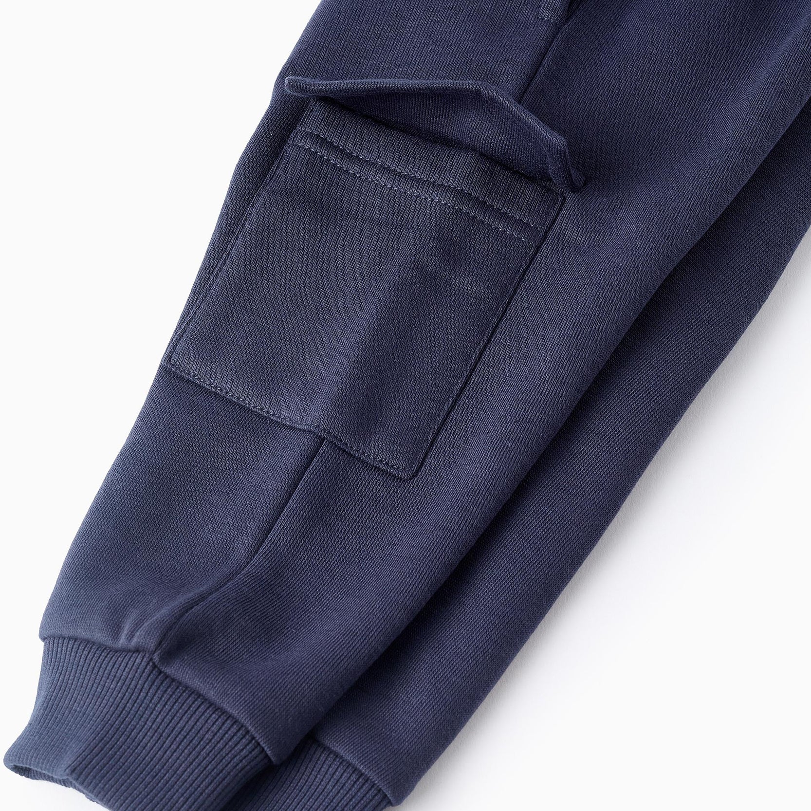 Fleece Joggers with Cargo Pockets for Baby Boys, Blue