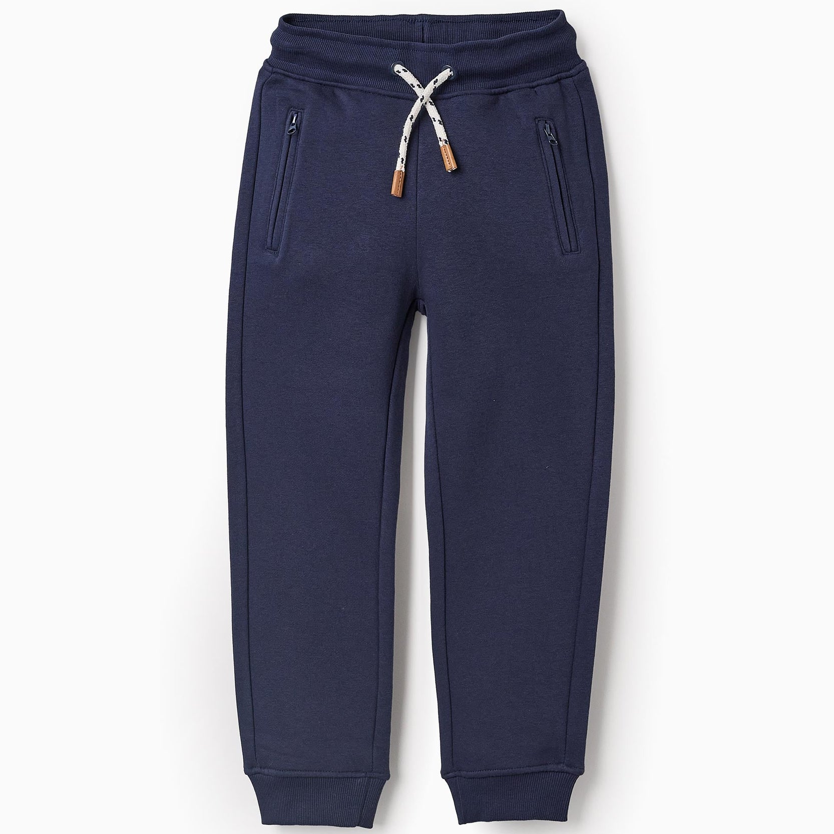 Fleece Joggers with Drawstring for Boys, Dark Blue