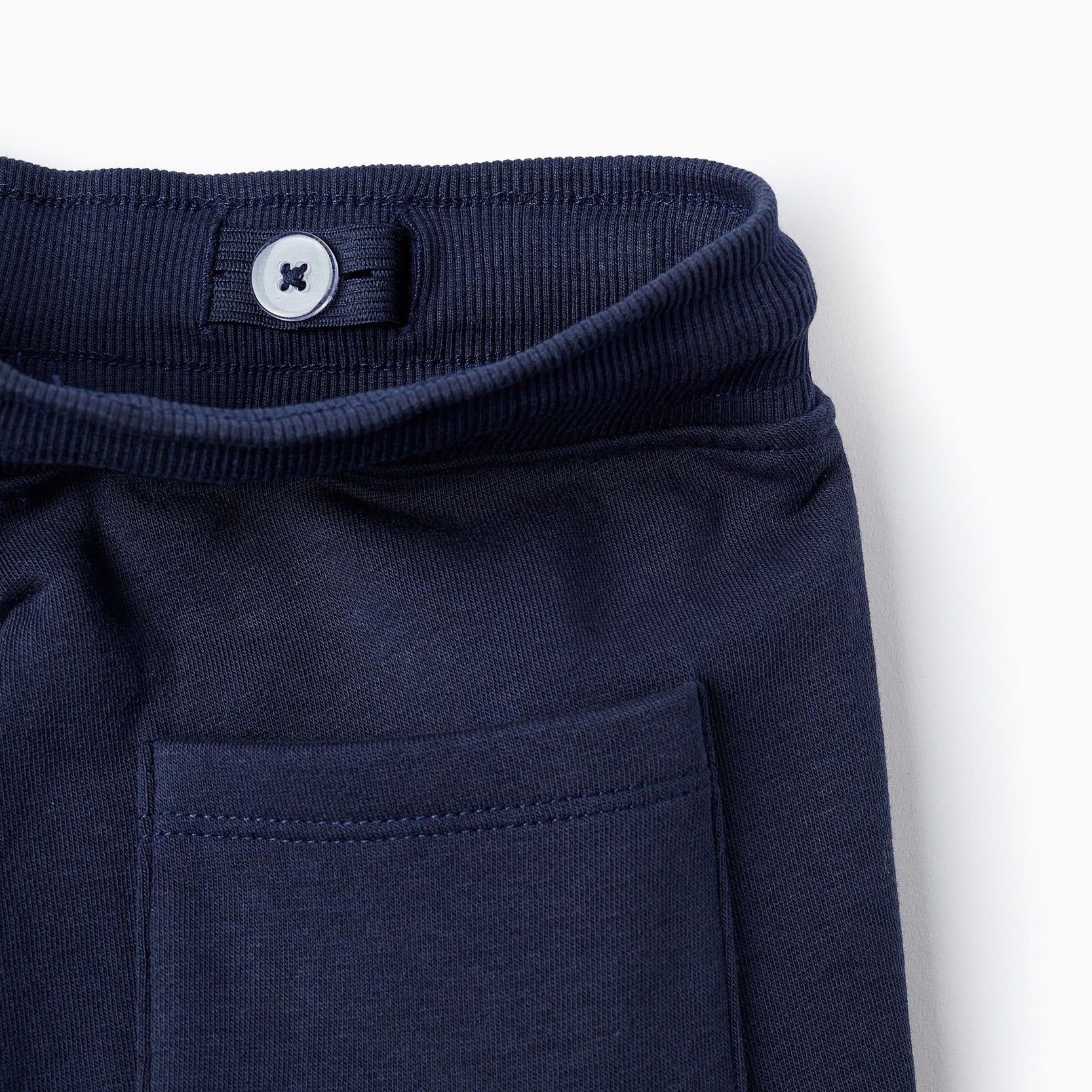 Fleece Joggers with Drawstring for Boys, Dark Blue