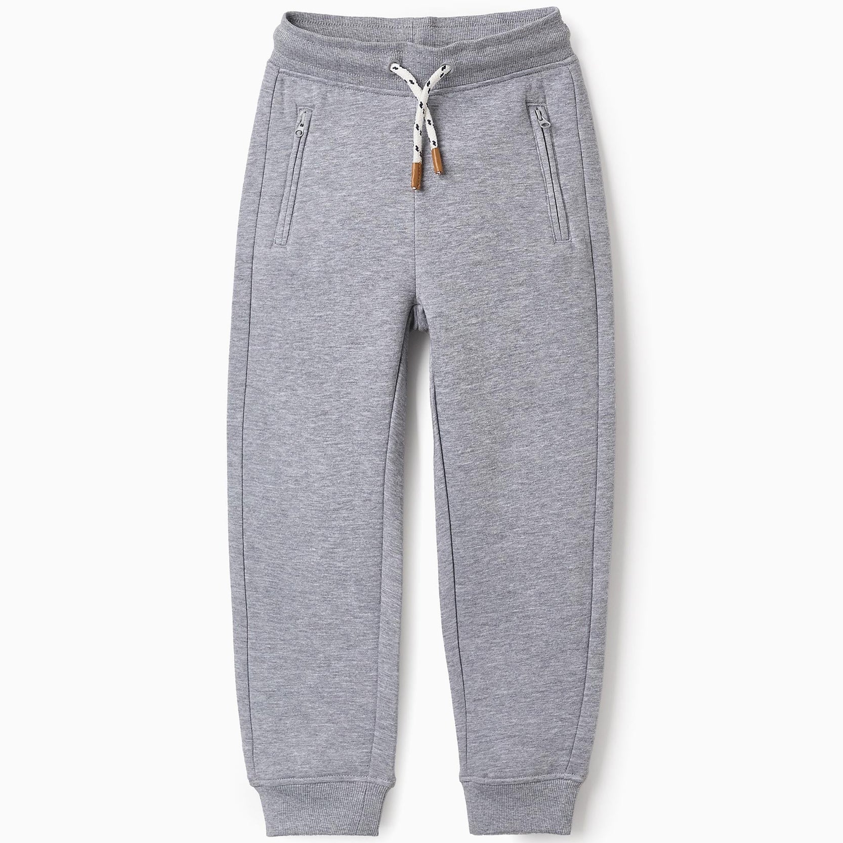 Fleece Joggers with Drawstring for Boys, Grey