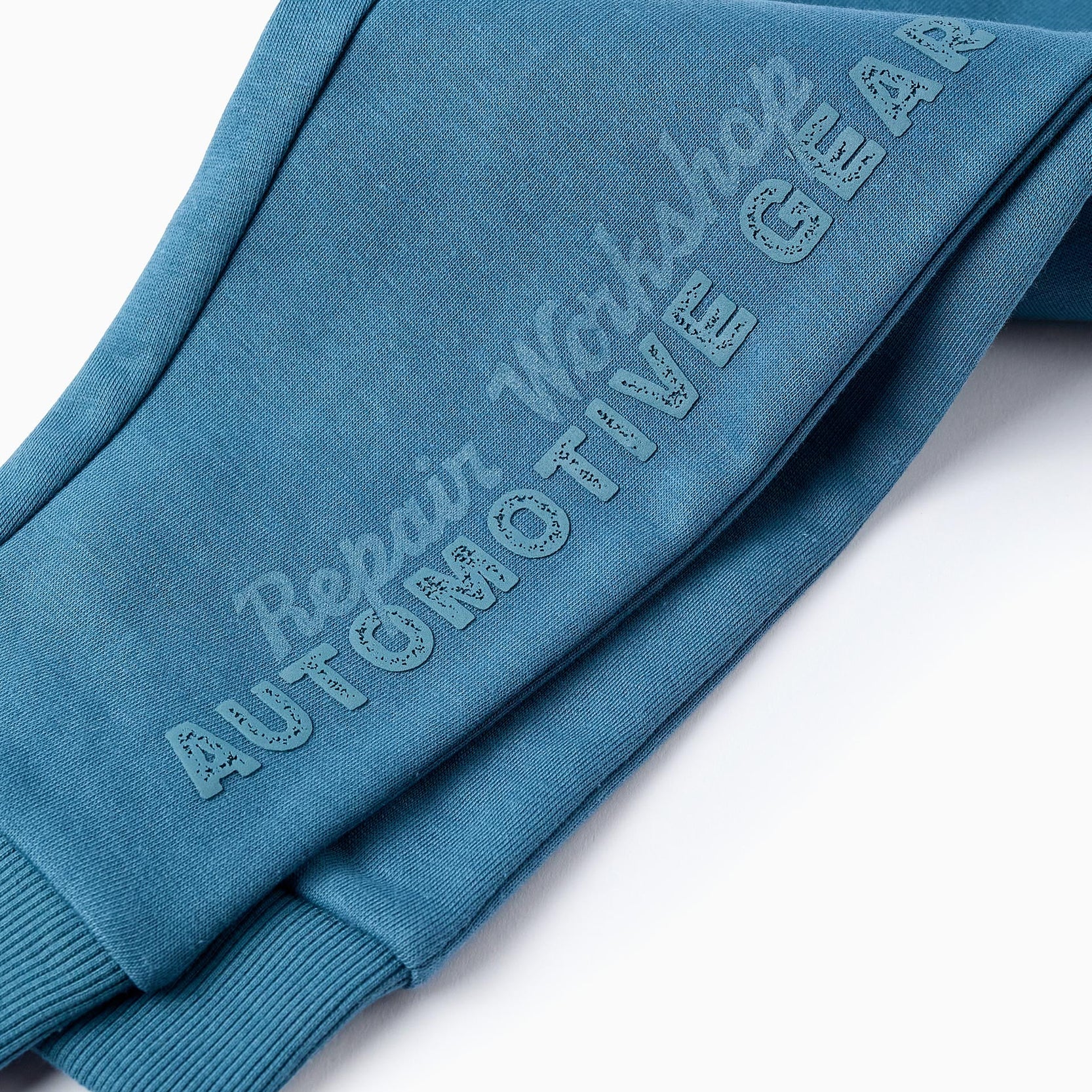 Fleece Joggers for Boys 'Automotive Gear', Turquoise