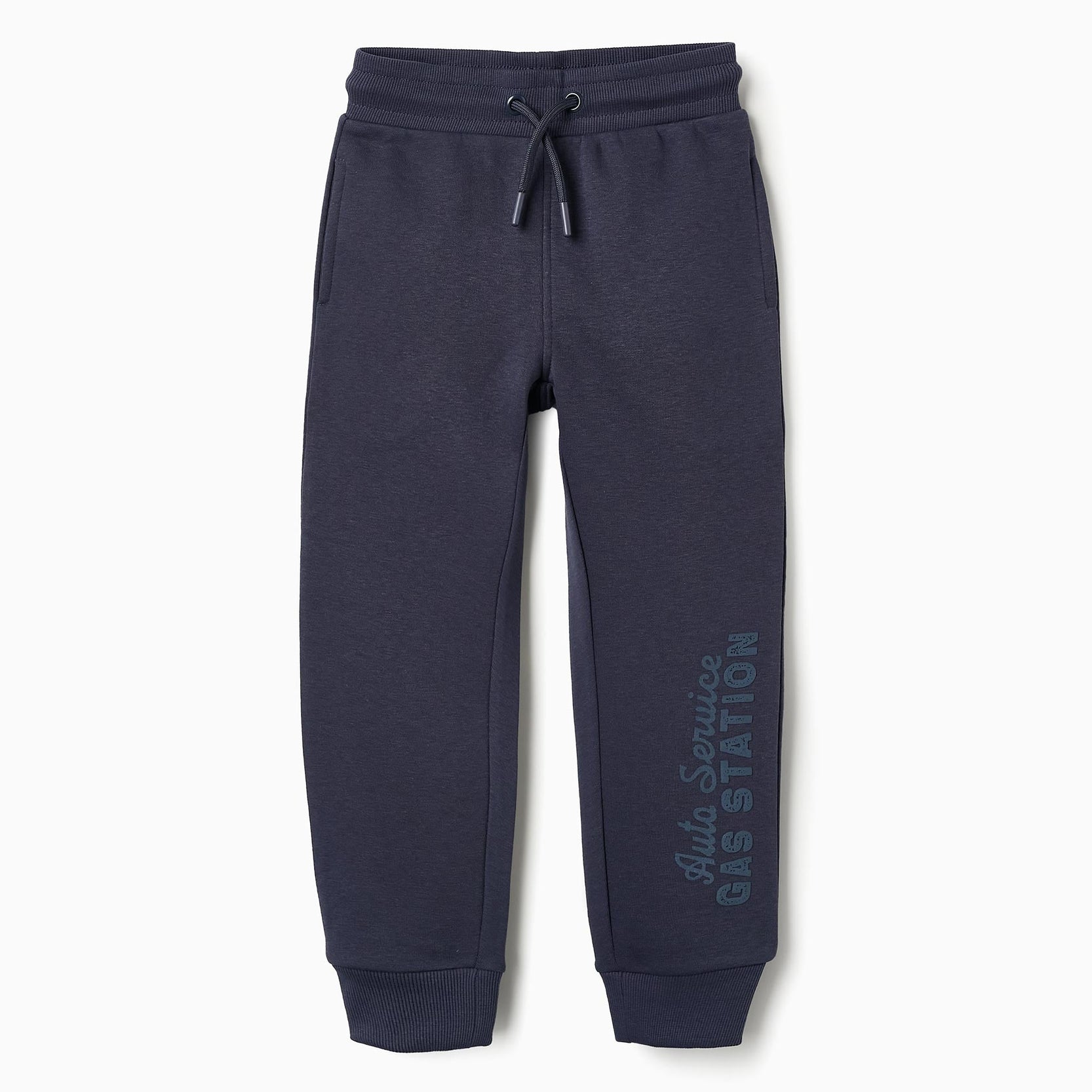 Fleece Joggers for Boys 'Gas Station', Dark Blue