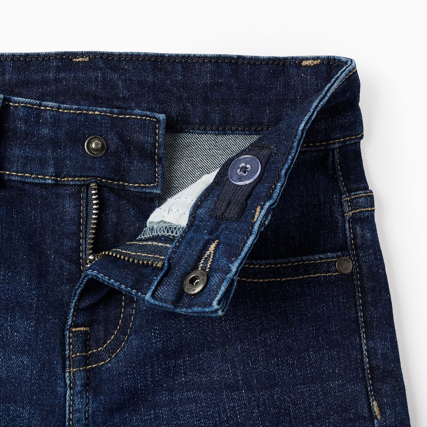 Denim Trousers for Boys Slim Fit, Dark Blue