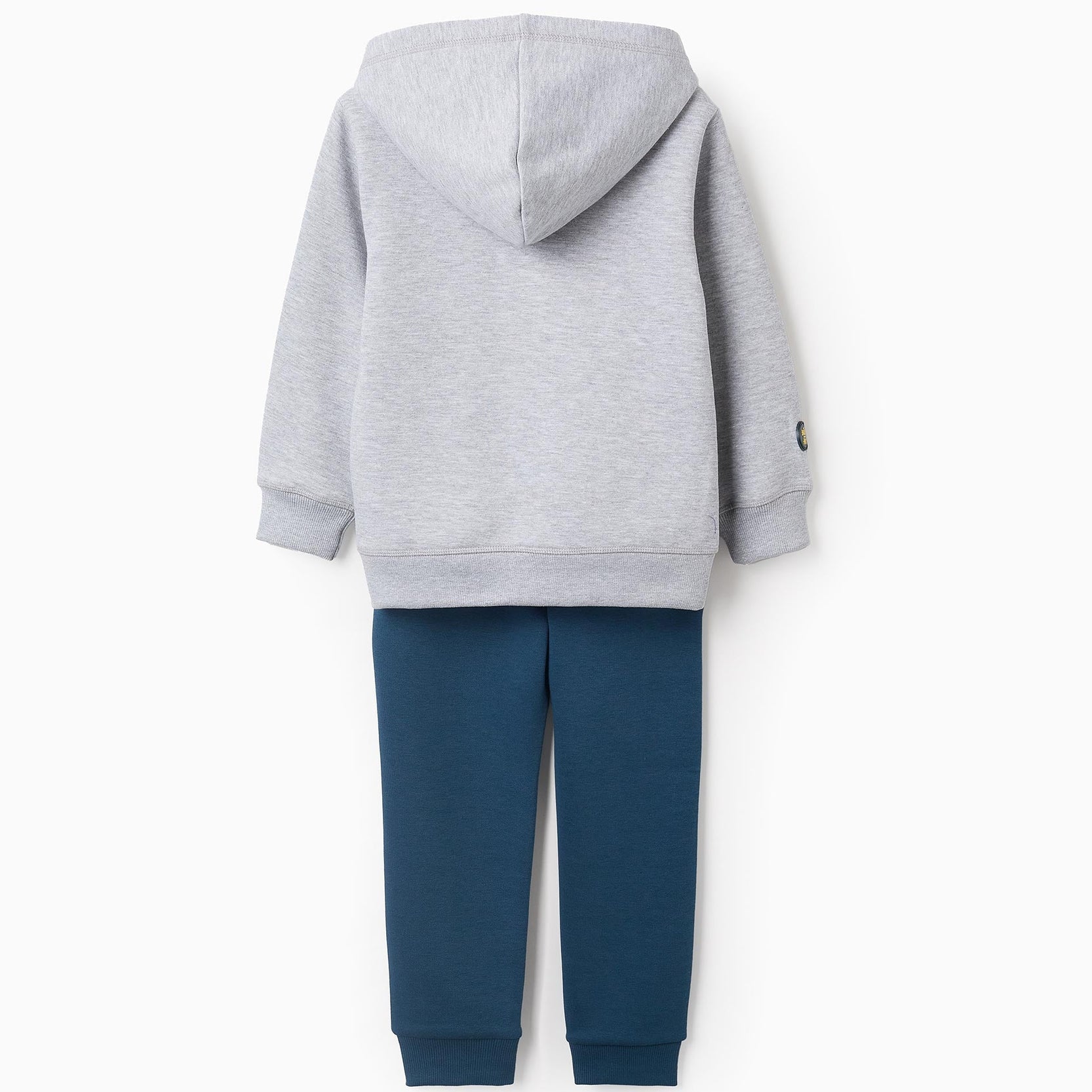 Jacket + Trousers Set for Baby Boys 'Creativity', Grey/Turquoise