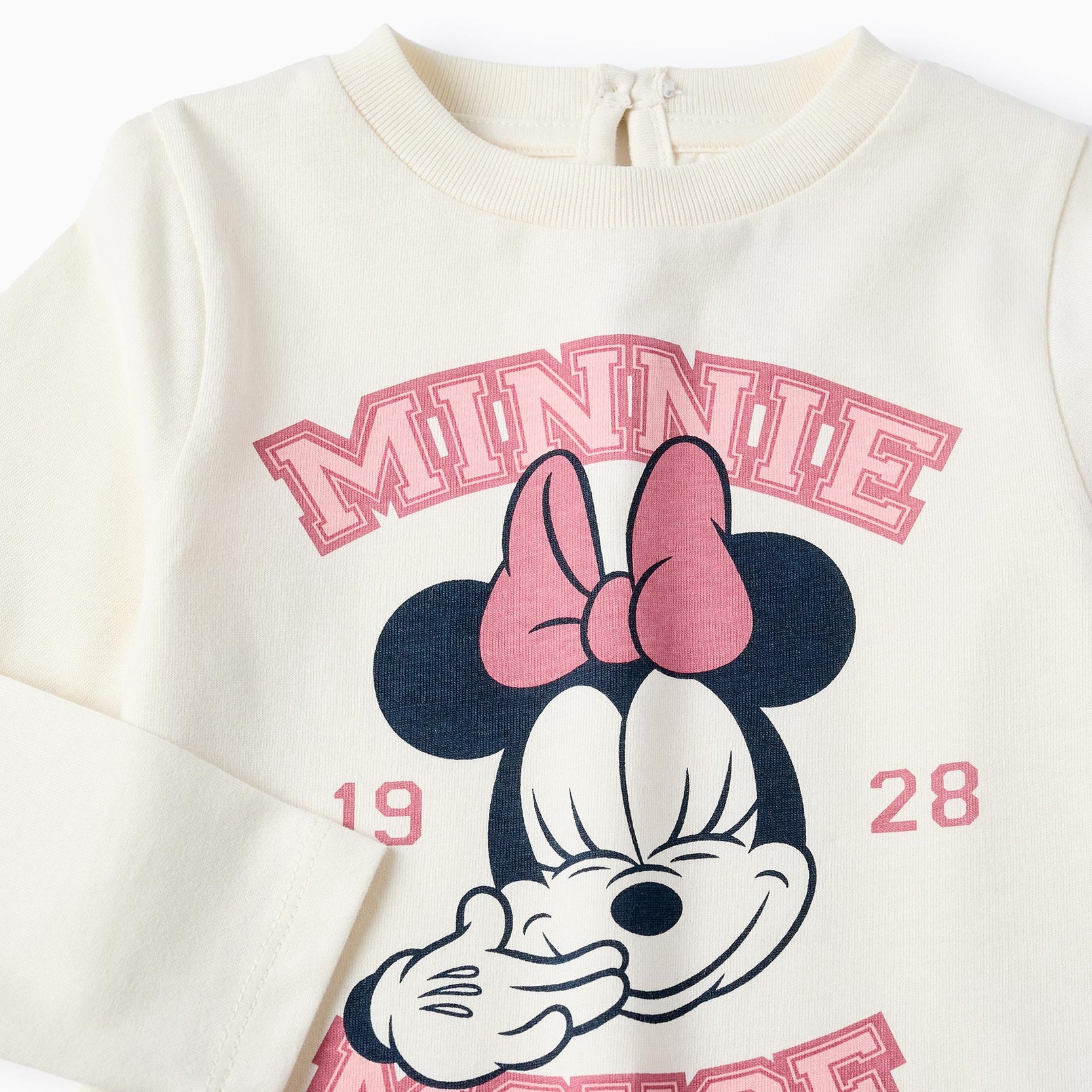 Long Sleeve T-shirt for Baby Girls 'Minnie', White