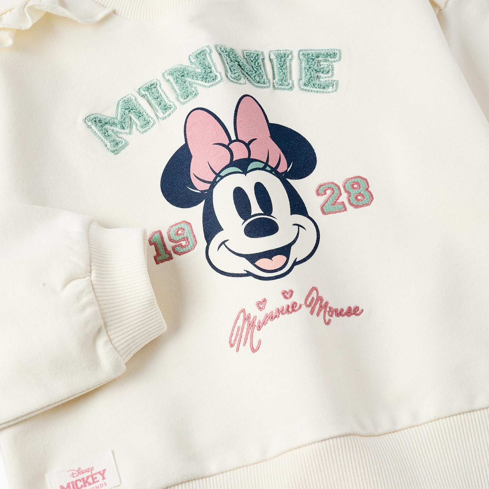 Cotton Sweatshirt for Girls 'Minnie', Beige