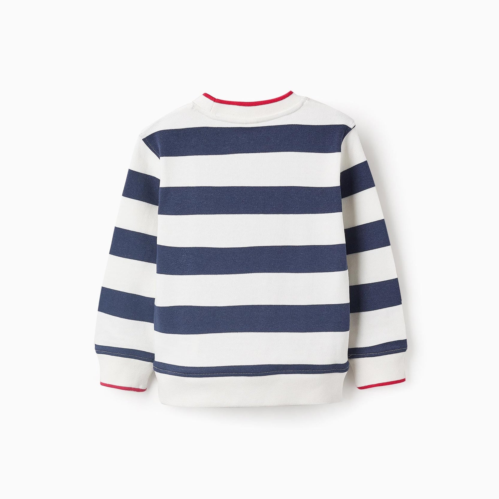 Striped Sweatshirt for boys, Blue/White