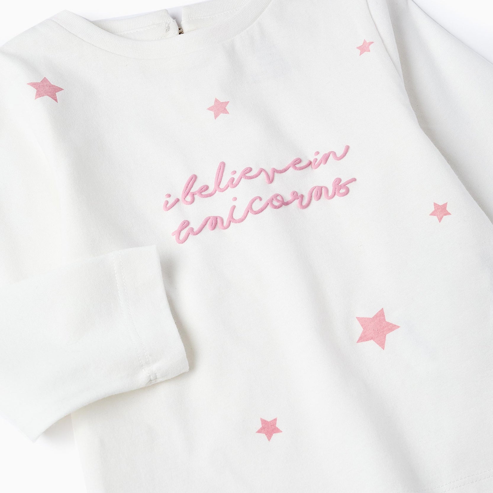 Jacket + T-shirt + Joggers for Baby Girls 'Unicorns', Pink