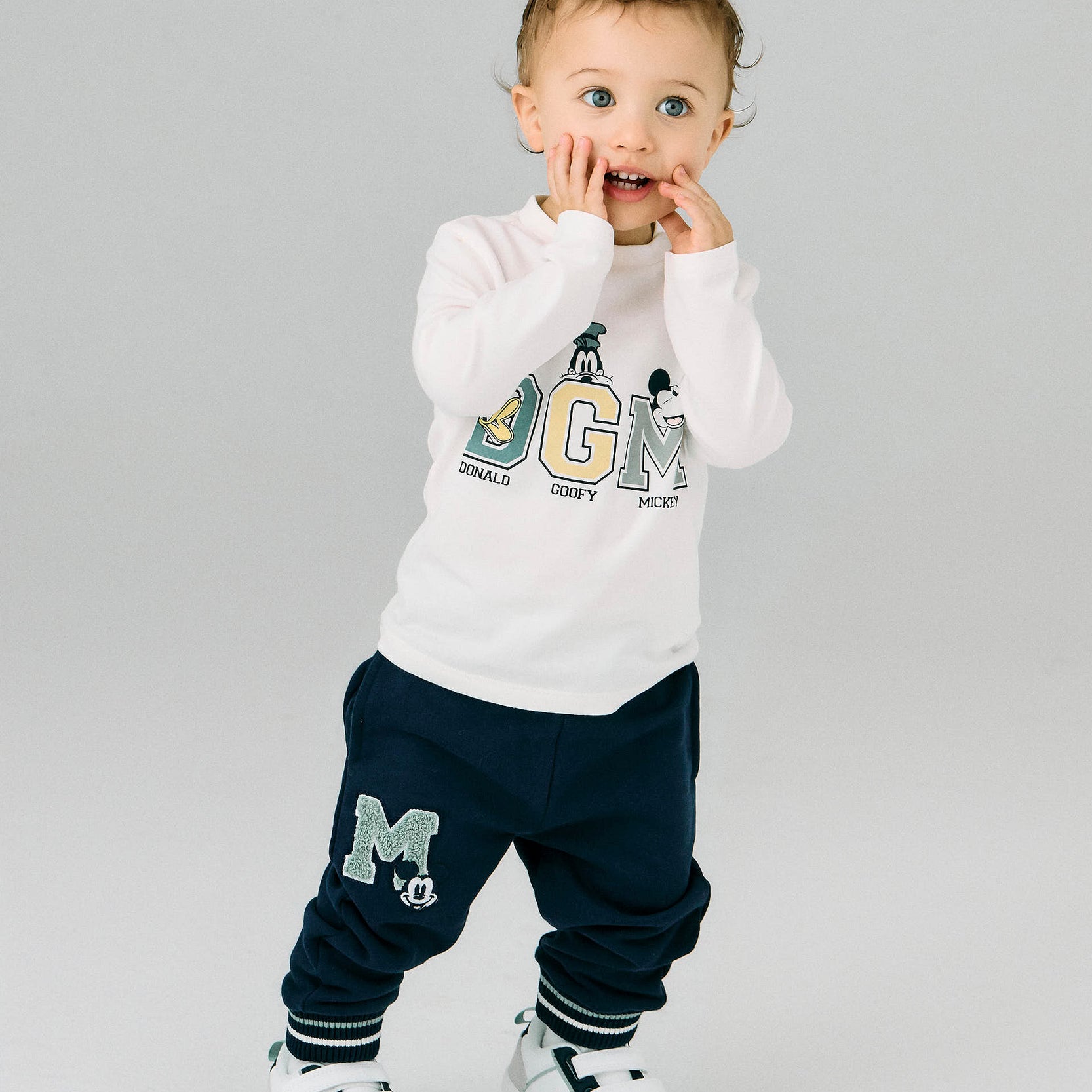 Cotton Trousers for Baby Boys 'Mickey', Dark Blue