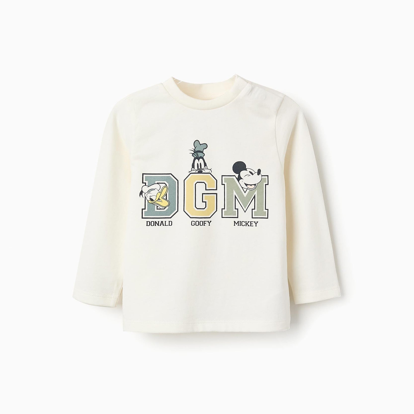 Long-sleeved T-shirt for Baby Boys 'Mickey & Friends', White