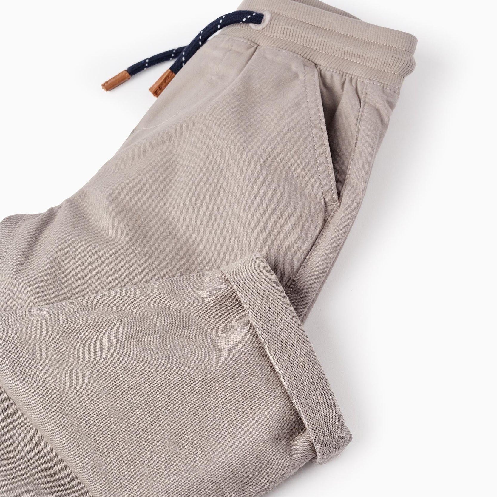 Trousers with Jersey Lining for Baby Boys, Grey