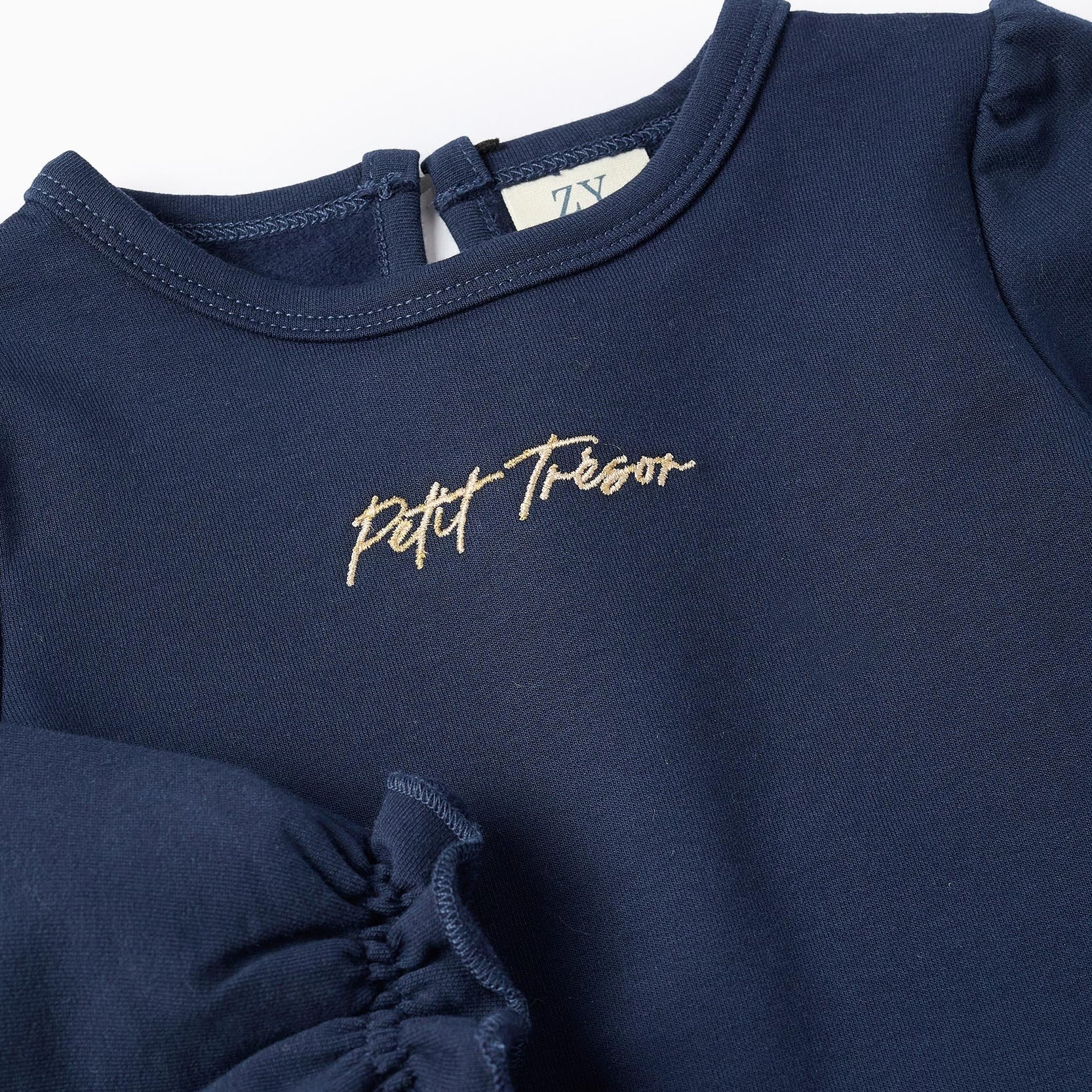 Sweatshirt + Bloomers for Baby Girls 'B&S', Blue/Orange