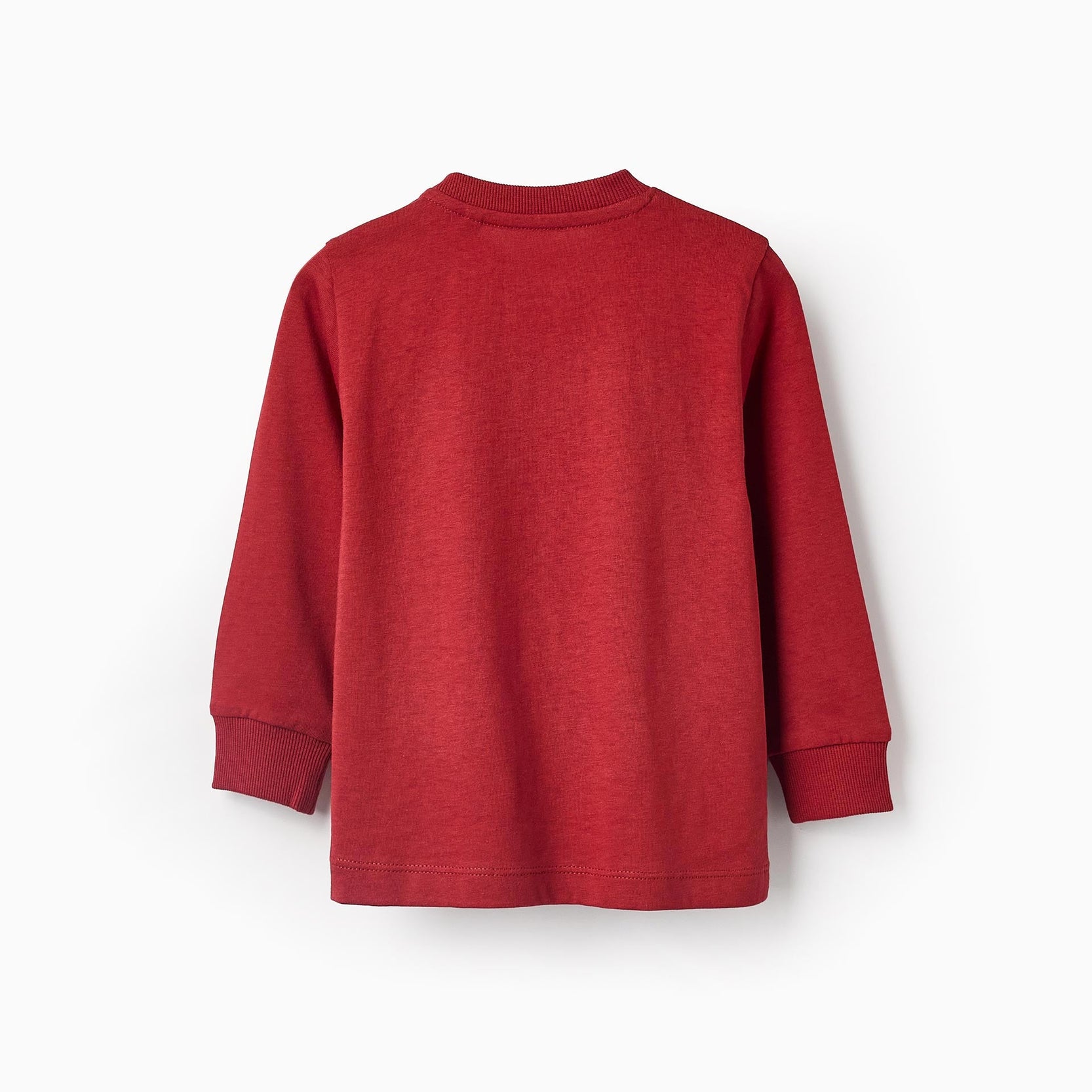Long Sleeve Cotton T-shirt for Baby Boys 'Write', Red
