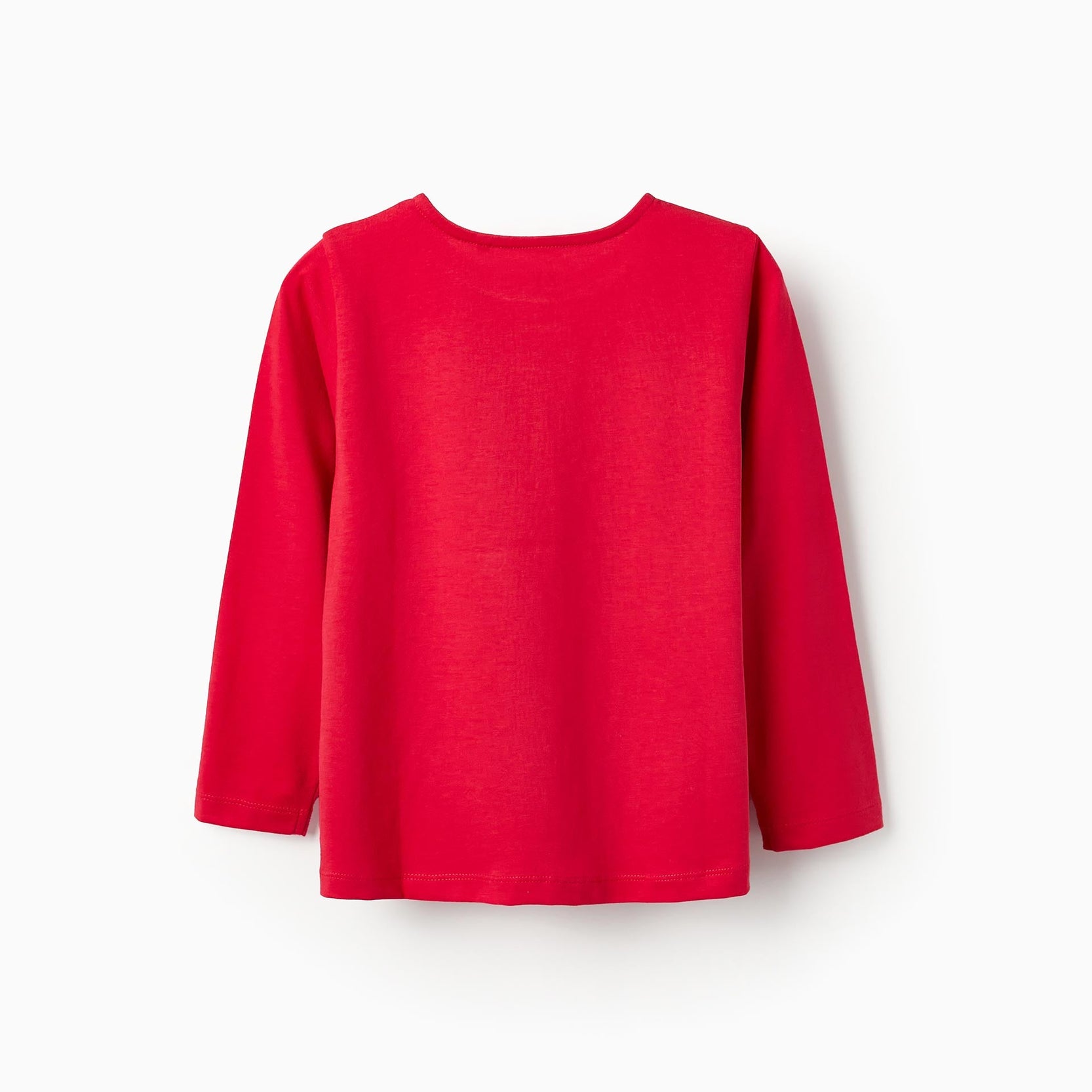 Long Sleeve T-shirt for Girls '1 2 3', Red