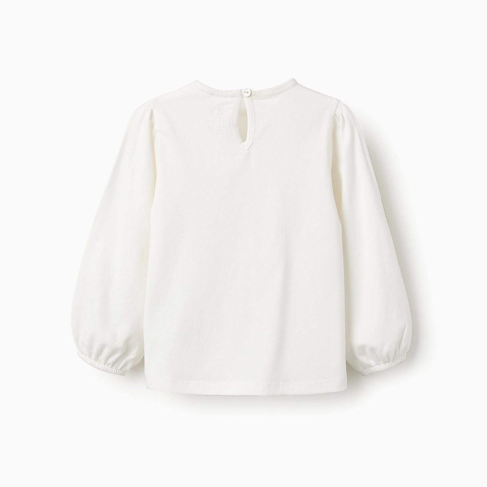 Long-sleeved T-shirt for Baby Girls 'Flowers', White