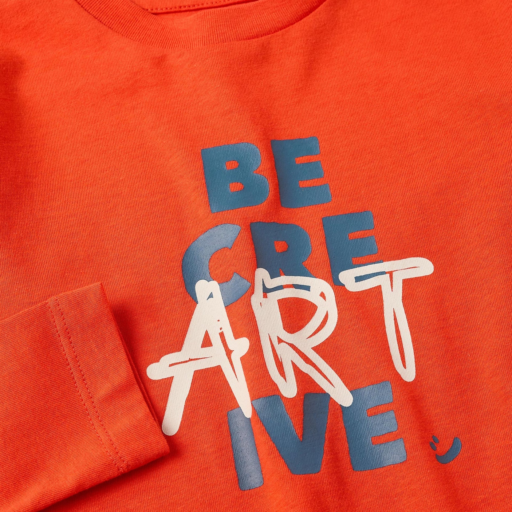 Long Sleeve T-shirt for Boys 'Art', Orange