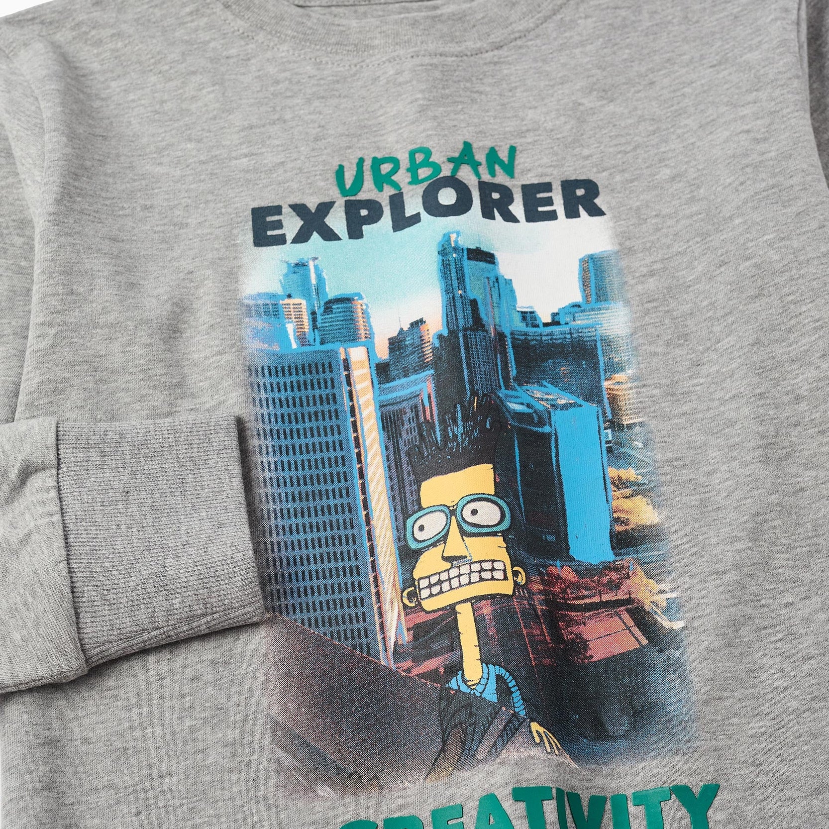 Long Sleeve T-shirt for Boys 'Urban Explorer', Grey