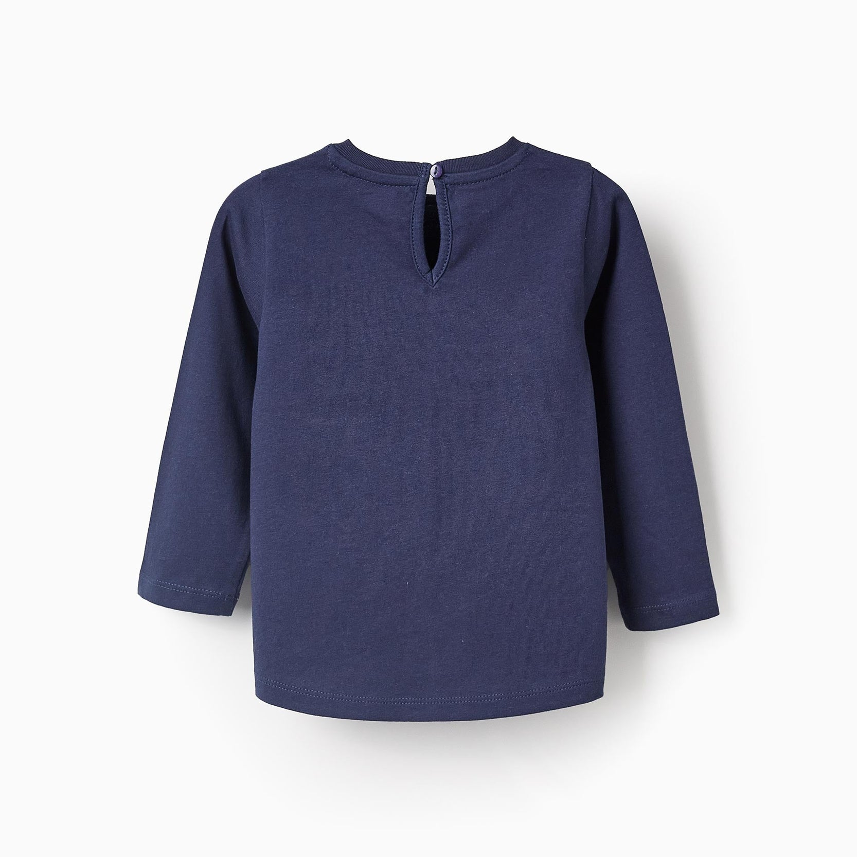 Pack of 2 Long-sleeved T-shirts for Baby Girls 'Glow', White/Blue